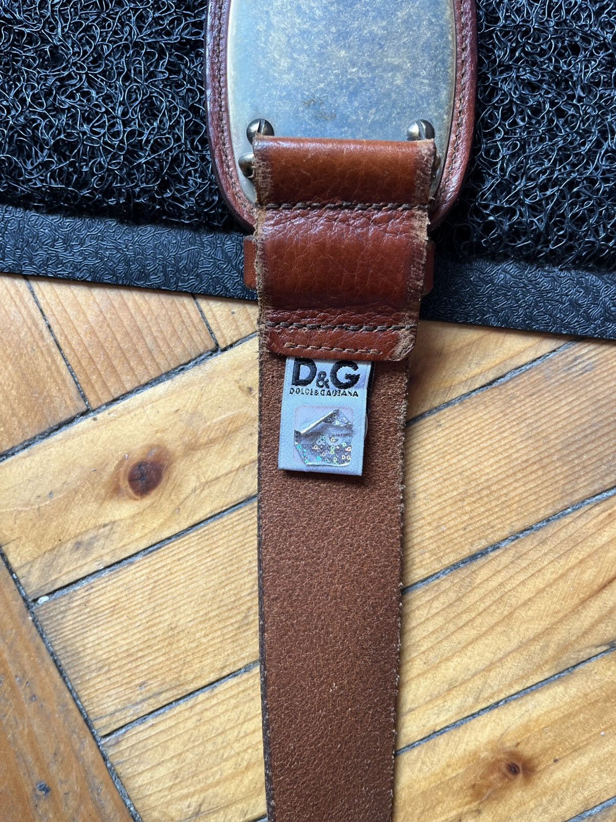 Dolce & Gabbana Vintage Dolce&Gabbana DG Made In Italy Leather Brown Belt Size ONE SIZE - 3 Thumbnail