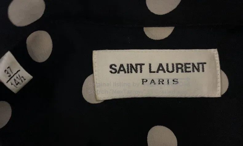 Saint Laurent Paris Saint Laurent Paris size 37 Silk Polka Dot Shirt Size US S / EU 44-46 / 1 - 3 Thumbnail