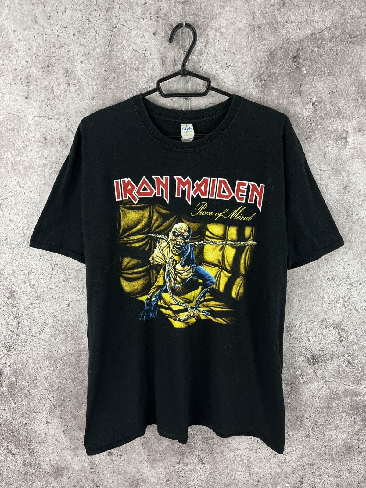 Iron Maiden Iron Maiden Piece of Mind Tee Big Logo 2000s Size 2XL Size US XXL / EU 58 / 5 - 1 Thumbnail