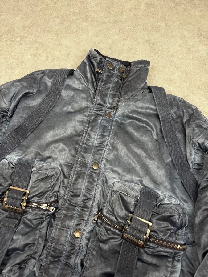 Dolce & Gabbana AW2003 Dolce & Gabbana Blue Aviator Bondage Jacket Size US XXL / EU 58 / 5 - 7 Thumbnail