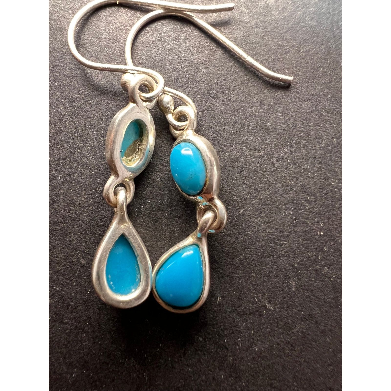 Other NEW Sleeping Beauty turquoise 925 silver earrings 2.94 grams Size ONE SIZE - 4 Thumbnail
