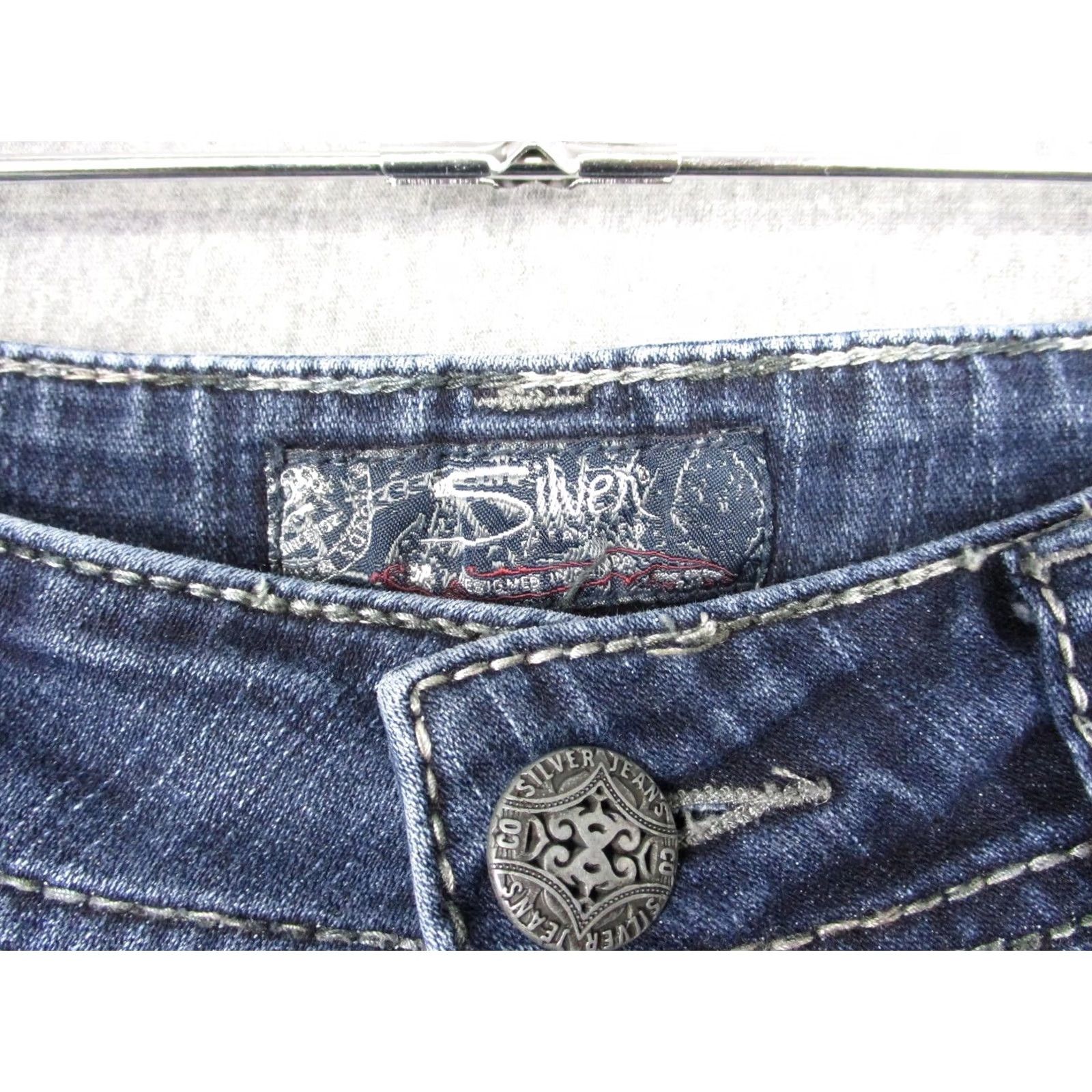 Silver Jeans Co. Silver Jeans Co Suki Surplus Jeans Womens 30x32 Blue Medium Wash Bootcut Relaxed Jeans Women W30 L32 Size 30" / US 8 / IT 44 - 4 Thumbnail
