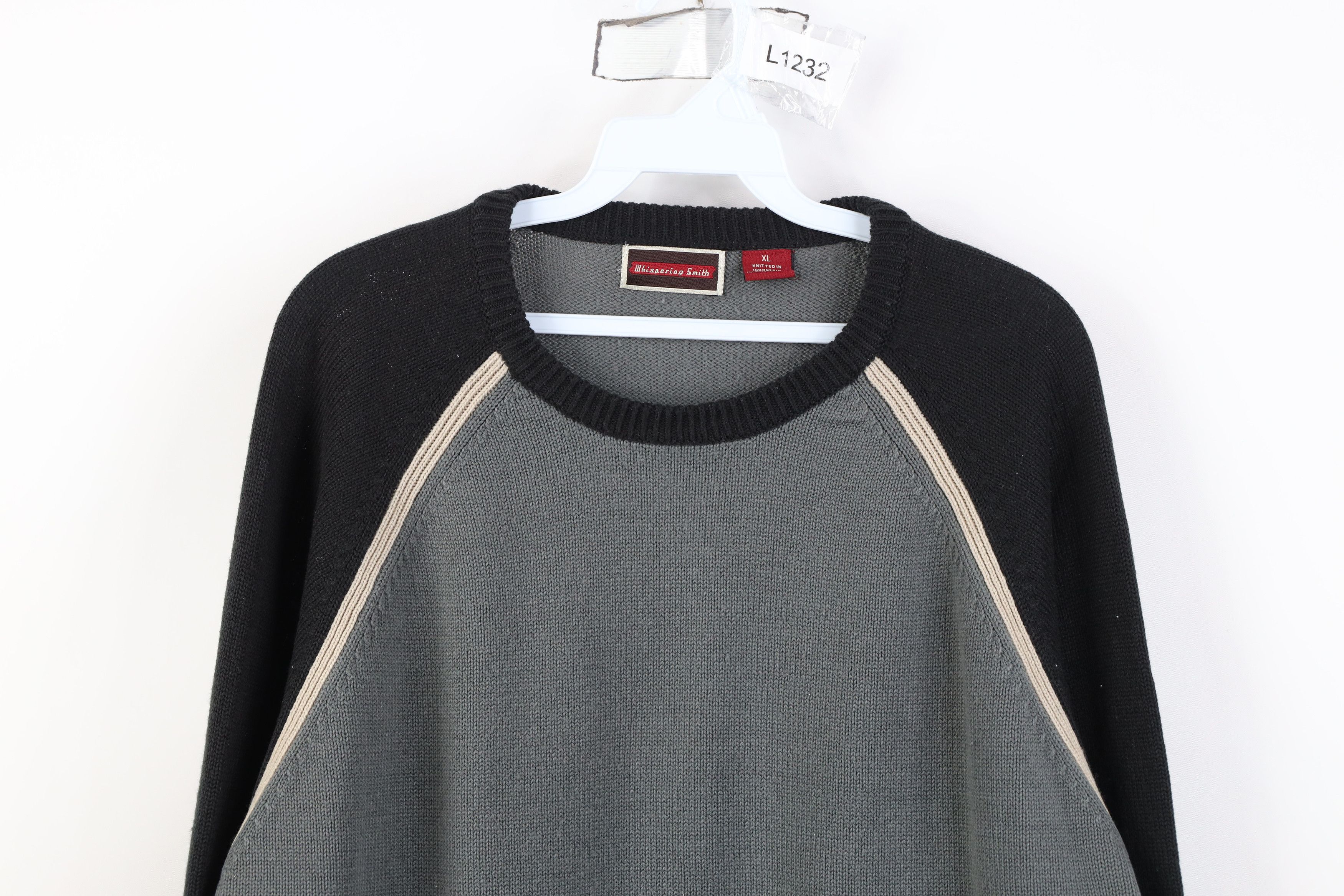 Vintage Vintage 90s Y2K Streetwear Ribbed Knit Crewneck Sweater Size US XL / EU 56 / 4 - 2 Thumbnail
