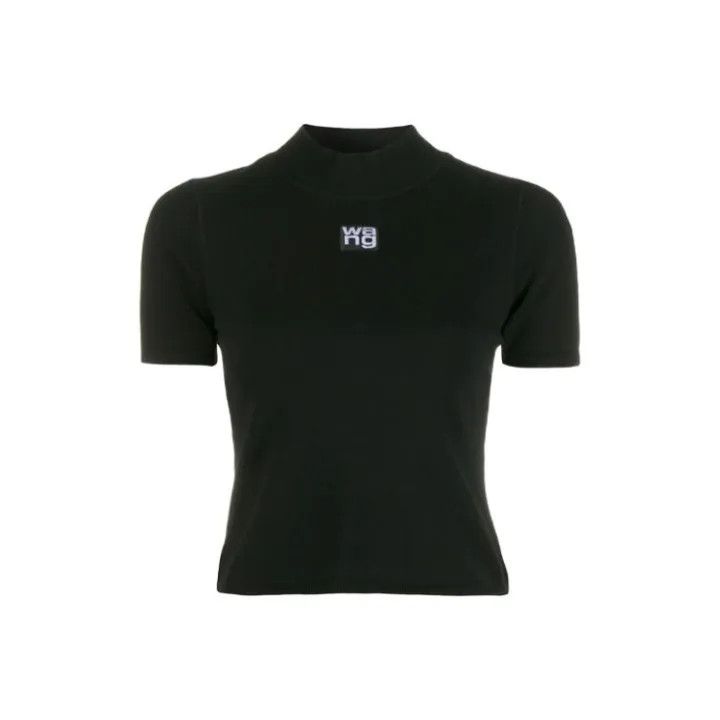 Alexander Wang Alexander Wang Logo Slim Fit T-Shirt for Women 0079 Size XS / US 0-2 / IT 36-38 - 1 Thumbnail