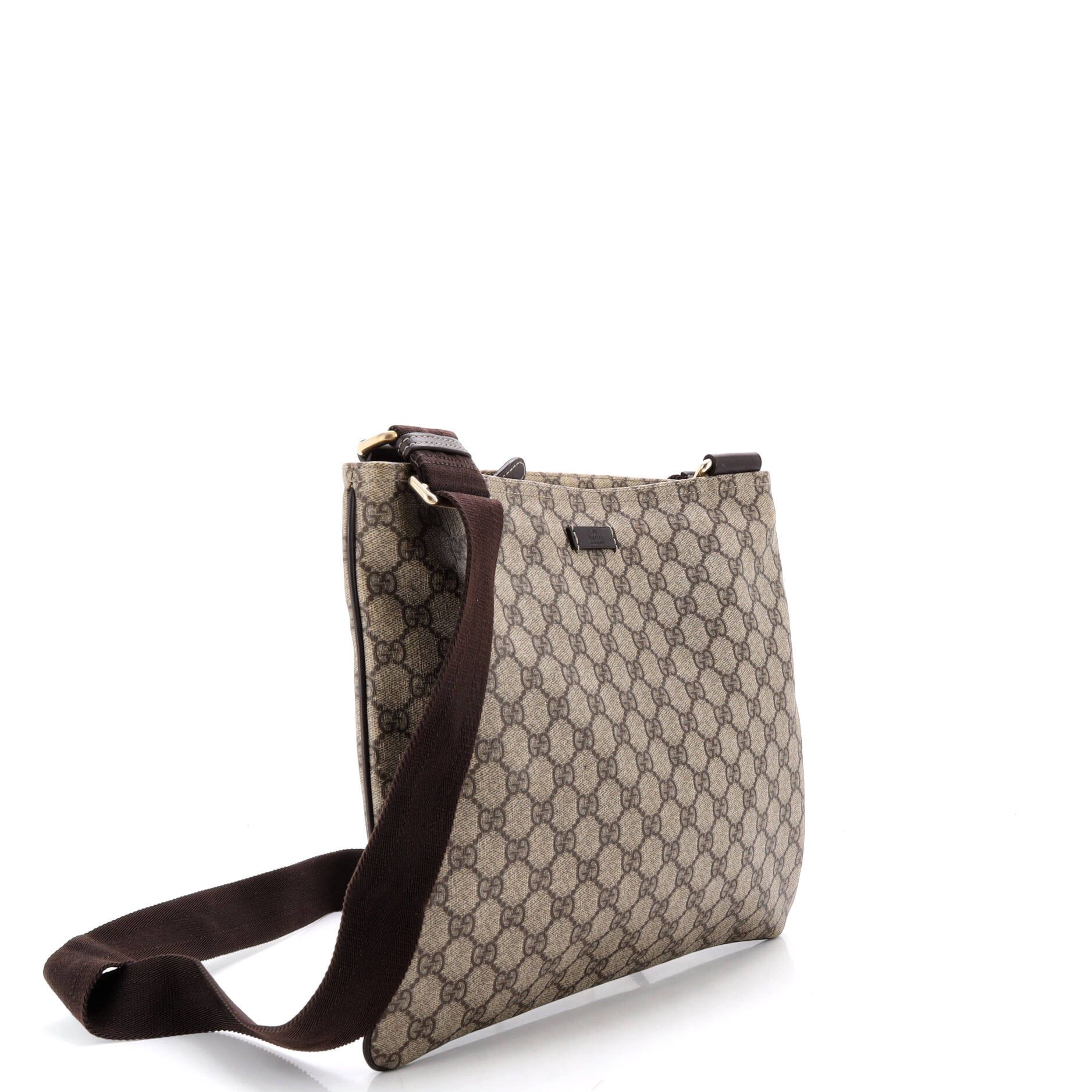 Gucci Zip Top Messenger Bag GG Coated Canvas Large Size ONE SIZE - 1 Thumbnail