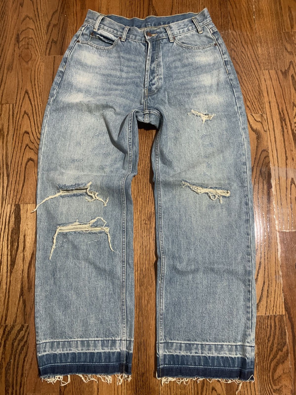 Bravest Studios Bravest studios distressed baggy denim Size US 30 / EU 46 - 2 Thumbnail