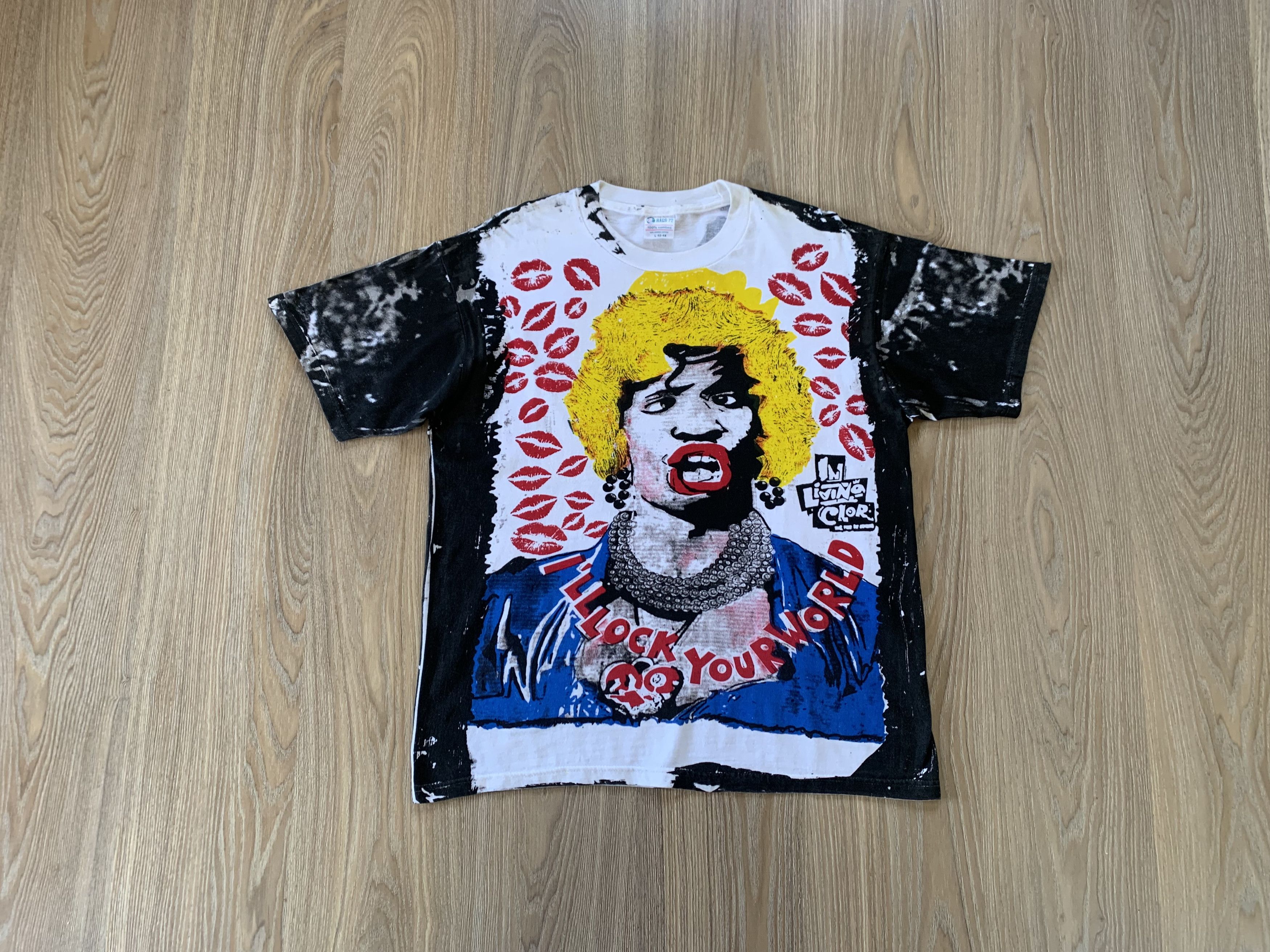 Band Tees × Vintage Vintage Jamie Foxx Rags 72 Overprinted Cotton T Shirt Size US L / EU 52-54 / 3 - 1 Thumbnail