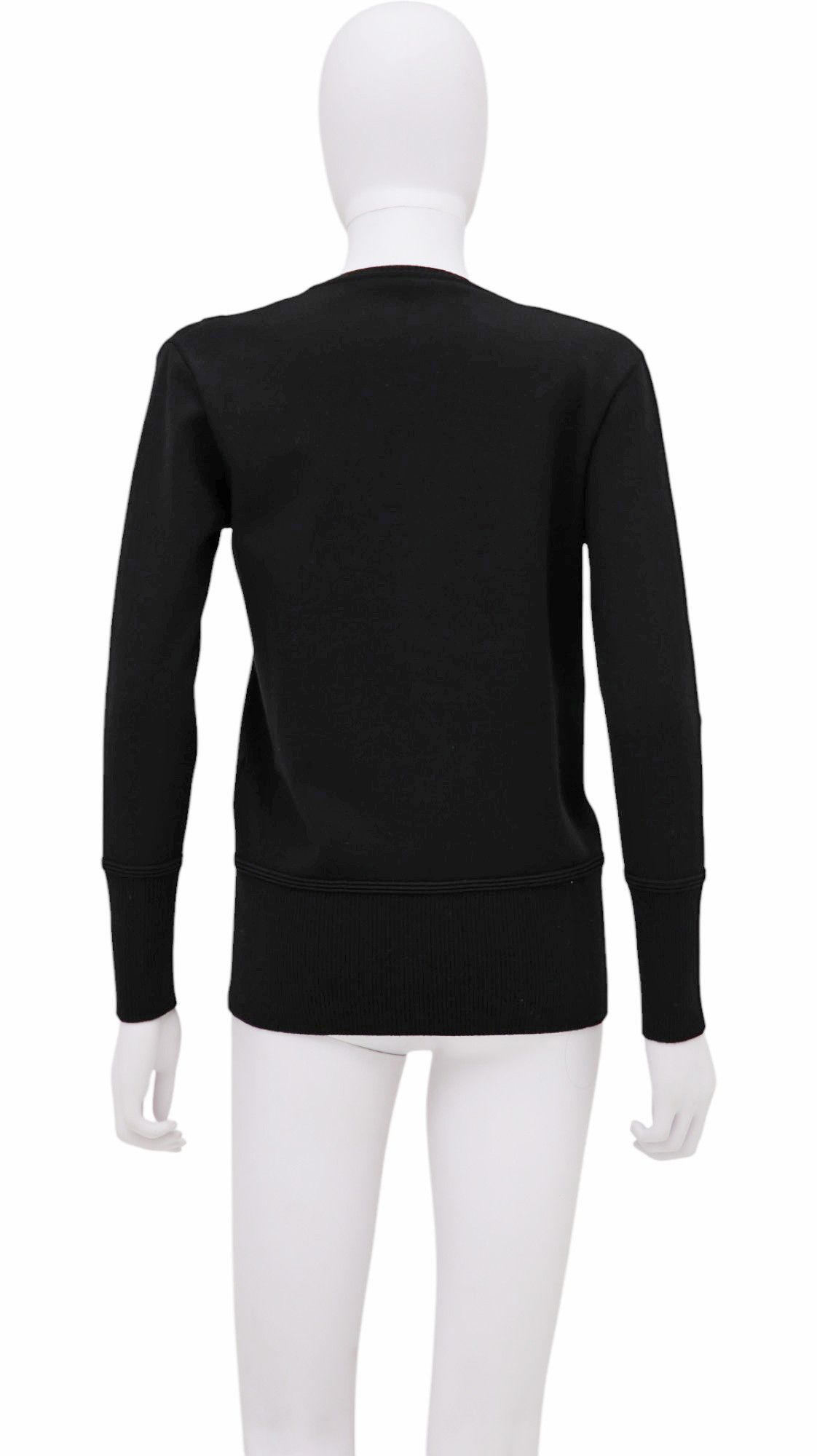 Roberto Cavalli F/W 2012 Black Cut-Out Wool Longsleeve Size S / US 4 / IT 40 - 3 Thumbnail