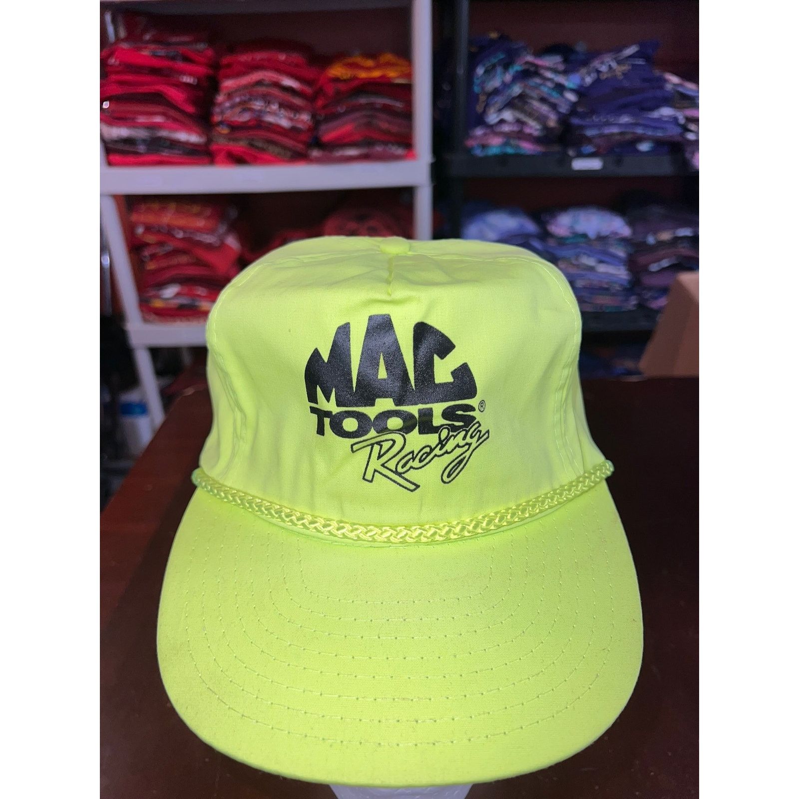 Vintage Vintage Mac Tools Racing Hat Roper Yellow Strapback Cap VTG Size ONE SIZE - 2 Thumbnail