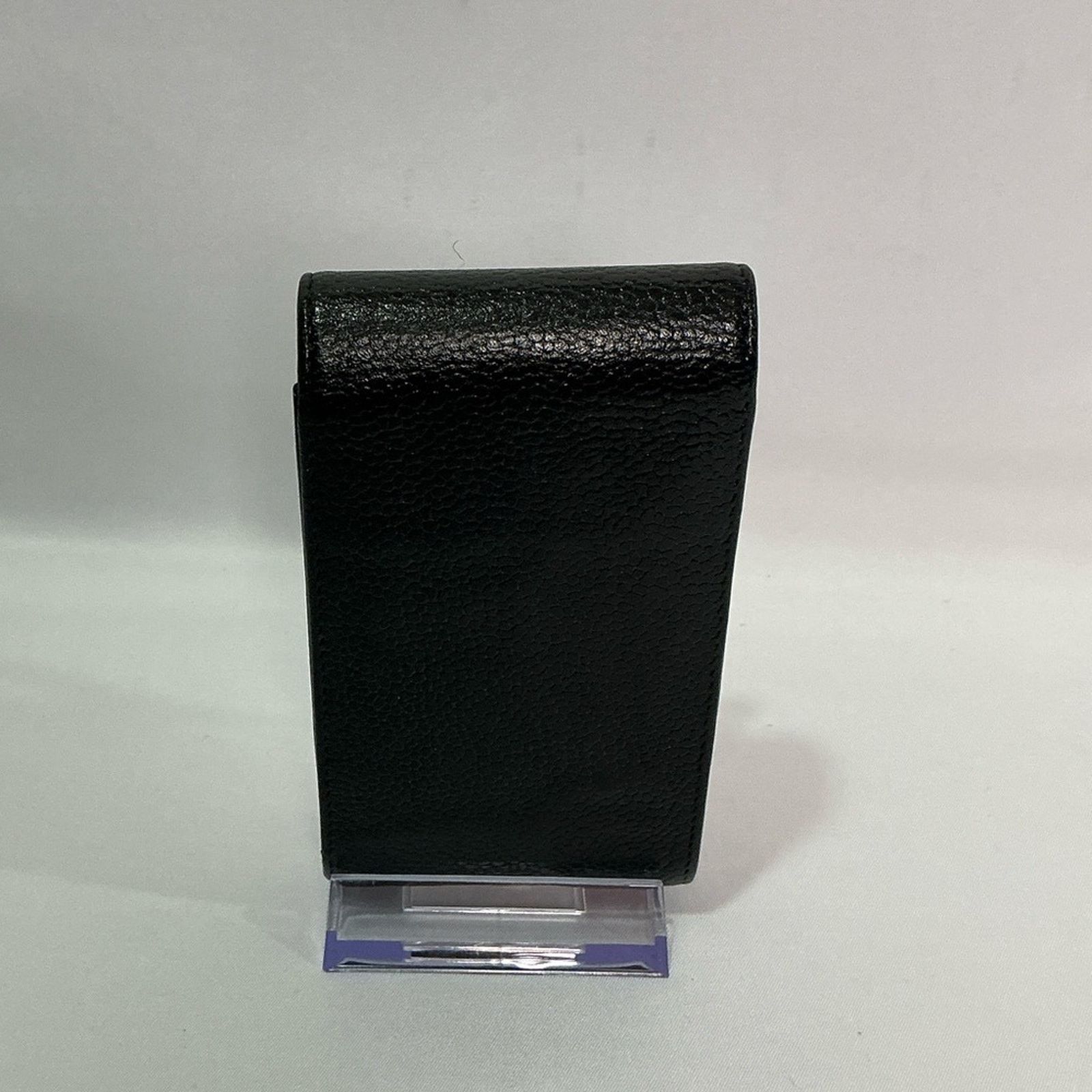 Chanel Authentic CHANEL Coco Mark Grained Calfskin Pen Case w/Chain Size ONE SIZE - 3 Thumbnail