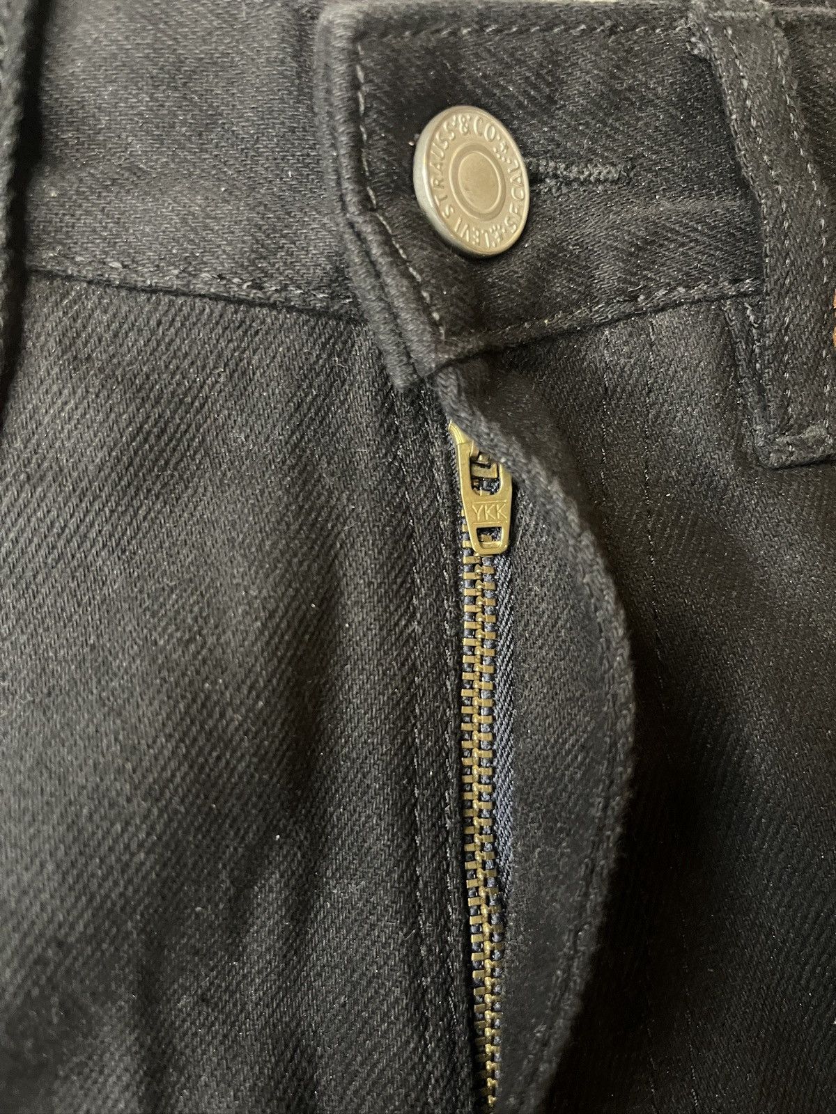 Levi's Rare Black distressed Levi’s 513 straight, bootcut jeans Size US 34 / EU 50 - 10 Thumbnail
