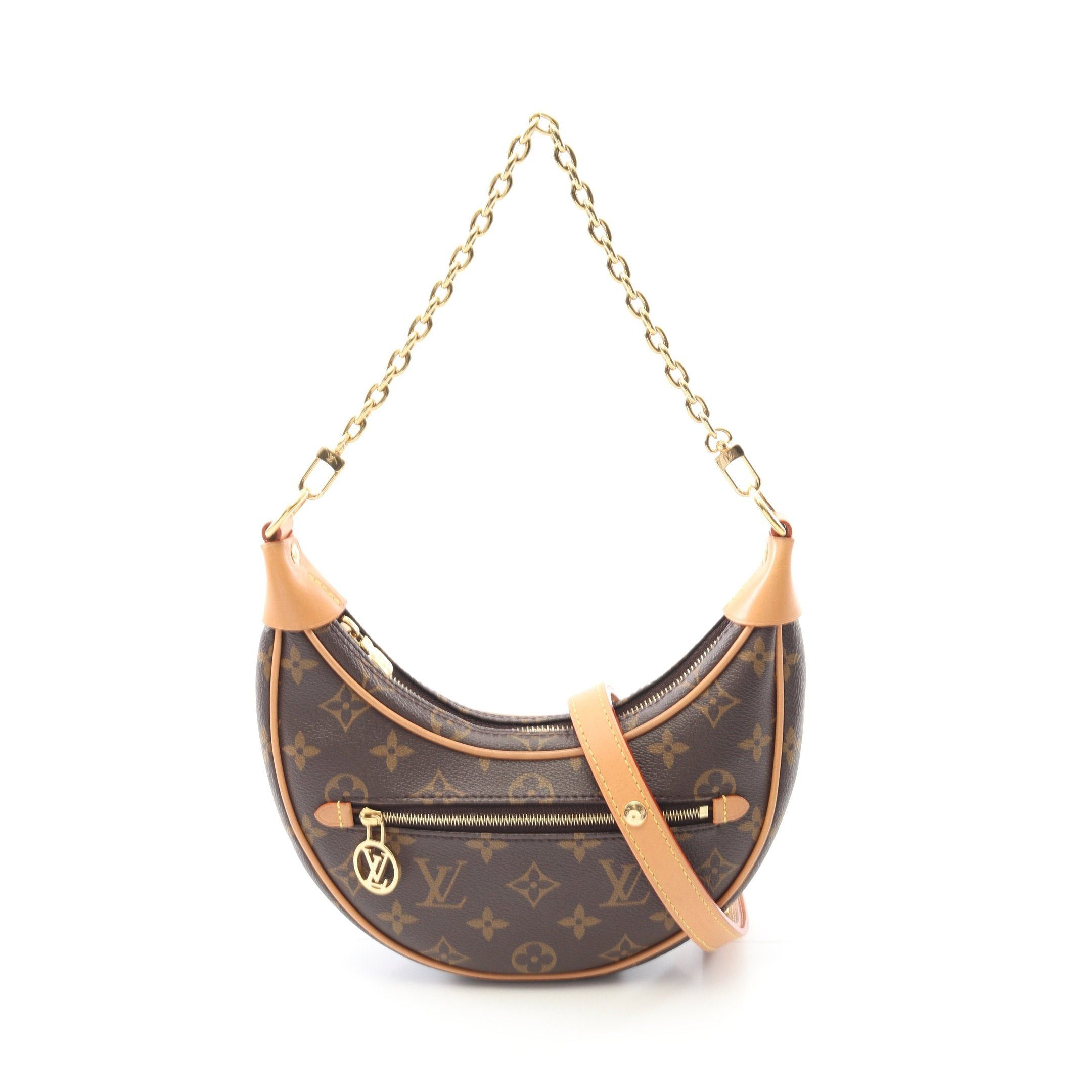Louis Vuitton Louis Vuitton Loop Monogram Shoulder Bag Leather Brown Size ONE SIZE - 1 Thumbnail