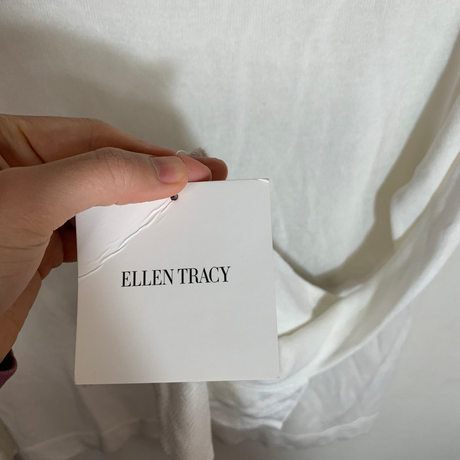 Other Ellen Tracy Women's Long Sleeve White Sweater Size M (NWT) Size M / US 6-8 / IT 42-44 - 6 Thumbnail