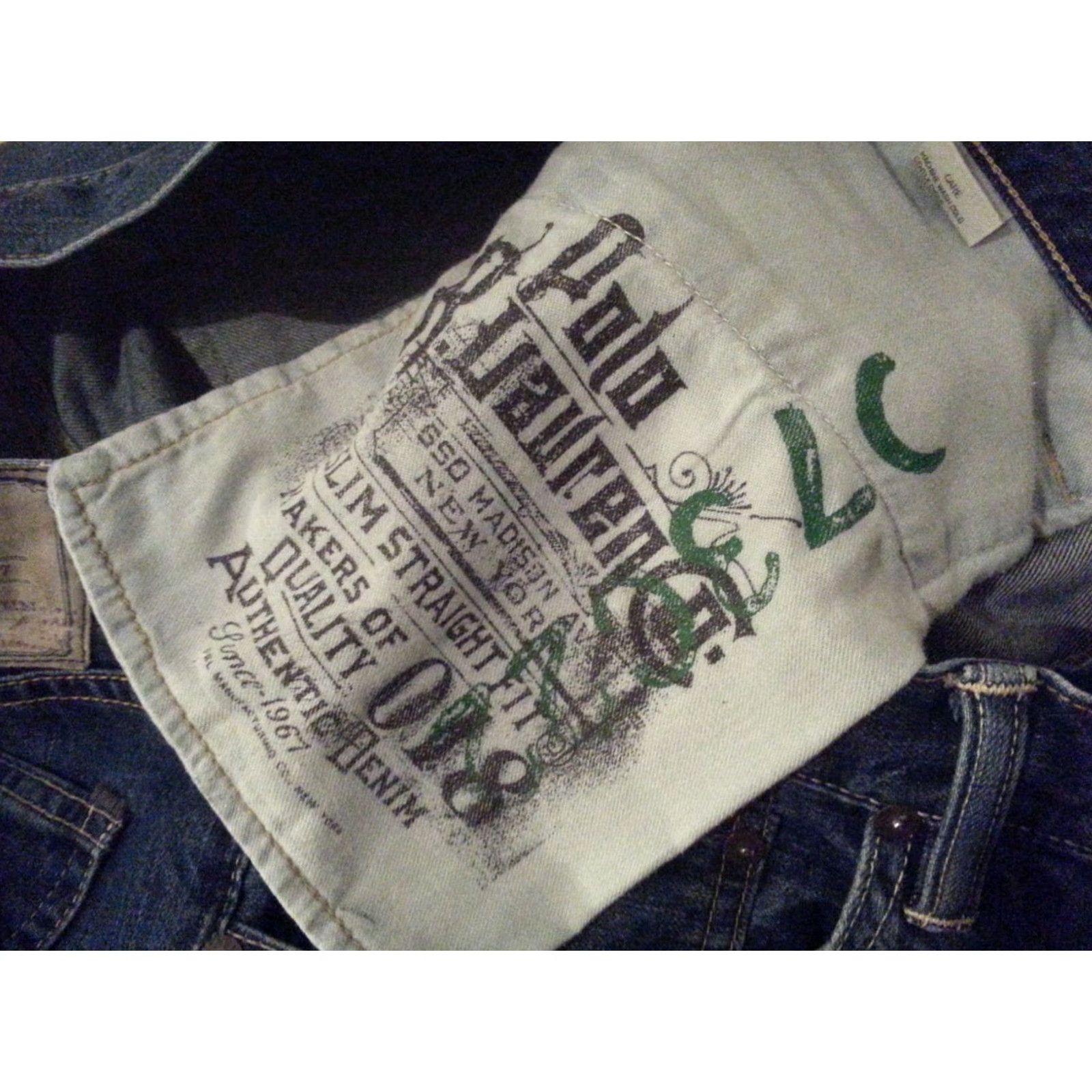Polo Ralph Lauren Polo Ralph Lauren Jeans 36x30 Slim Straight Denim Blue 36x30 Regular Inseam 30 Mens Pants Size US M / EU 48-50 / 2 - 5 Thumbnail