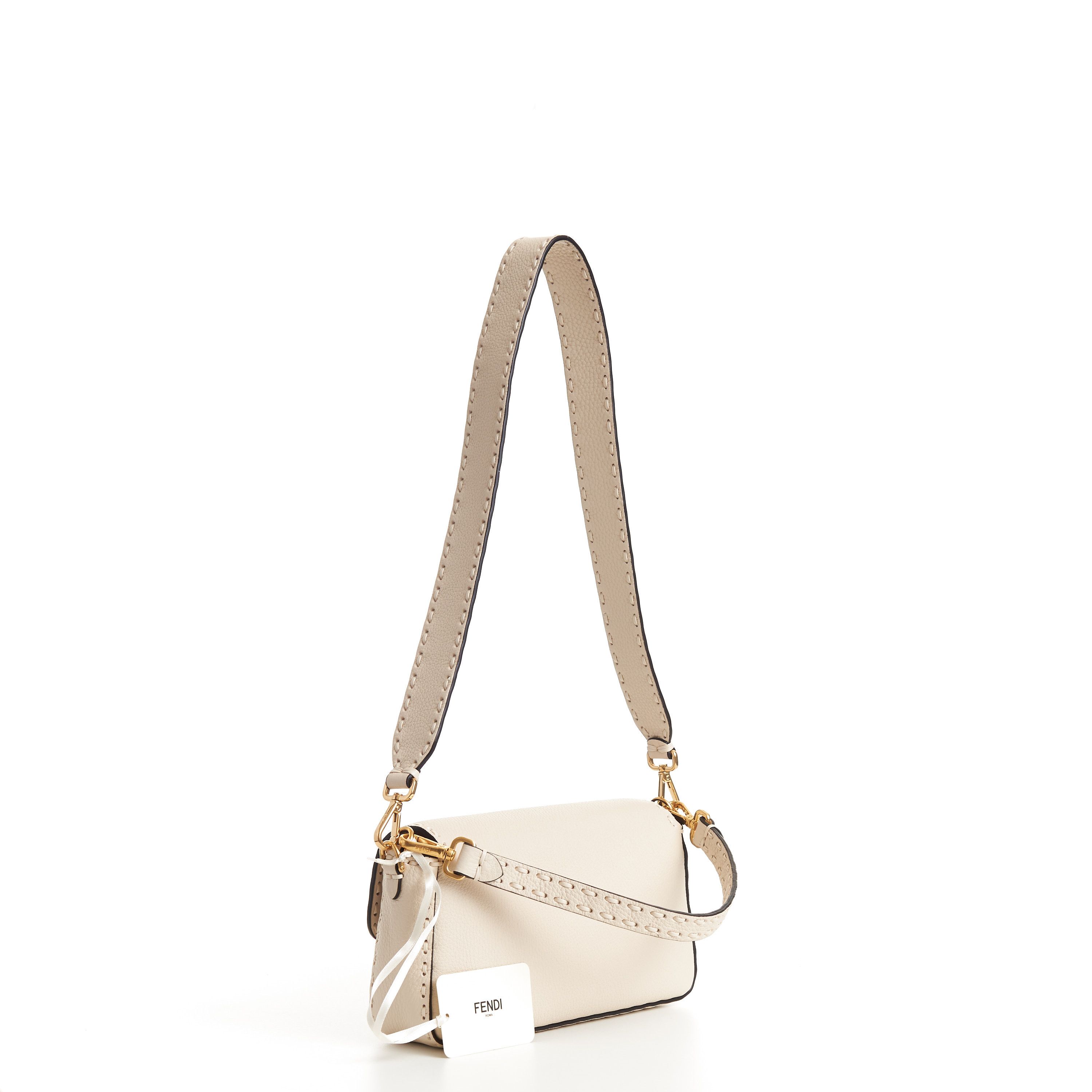 Fendi Baguette - Camellia Selleria Bag With Oversize Topstitching Size ONE SIZE - 6 Thumbnail