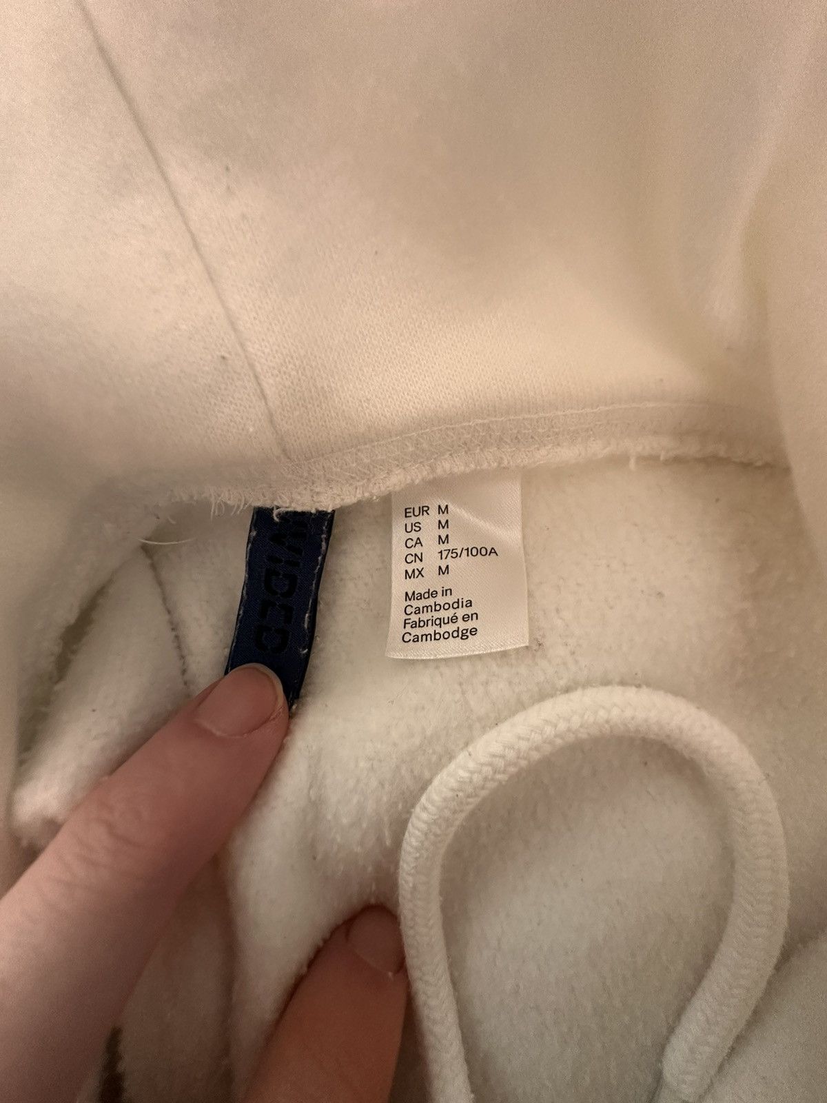 H&M H&M White Hoodie Size US M / EU 48-50 / 2 - 3 Thumbnail