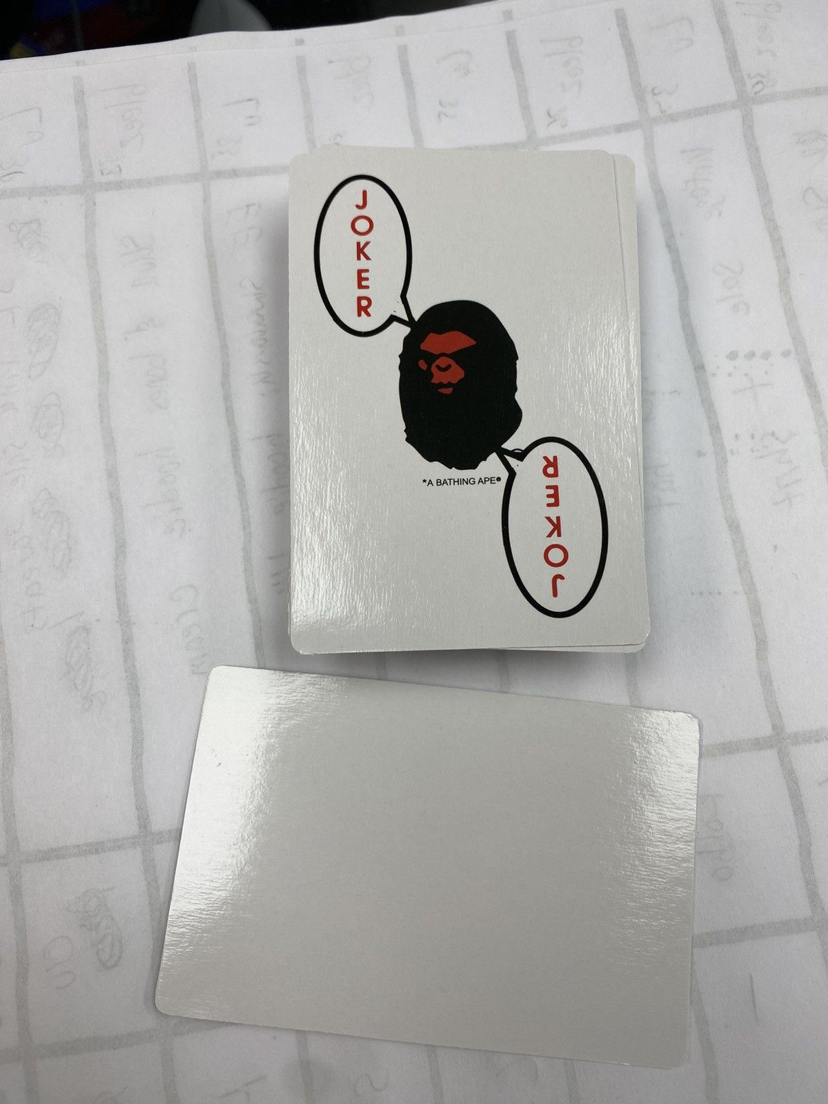 Bape Bape deck of playing cards 2005 authentic Size ONE SIZE - 6 Thumbnail