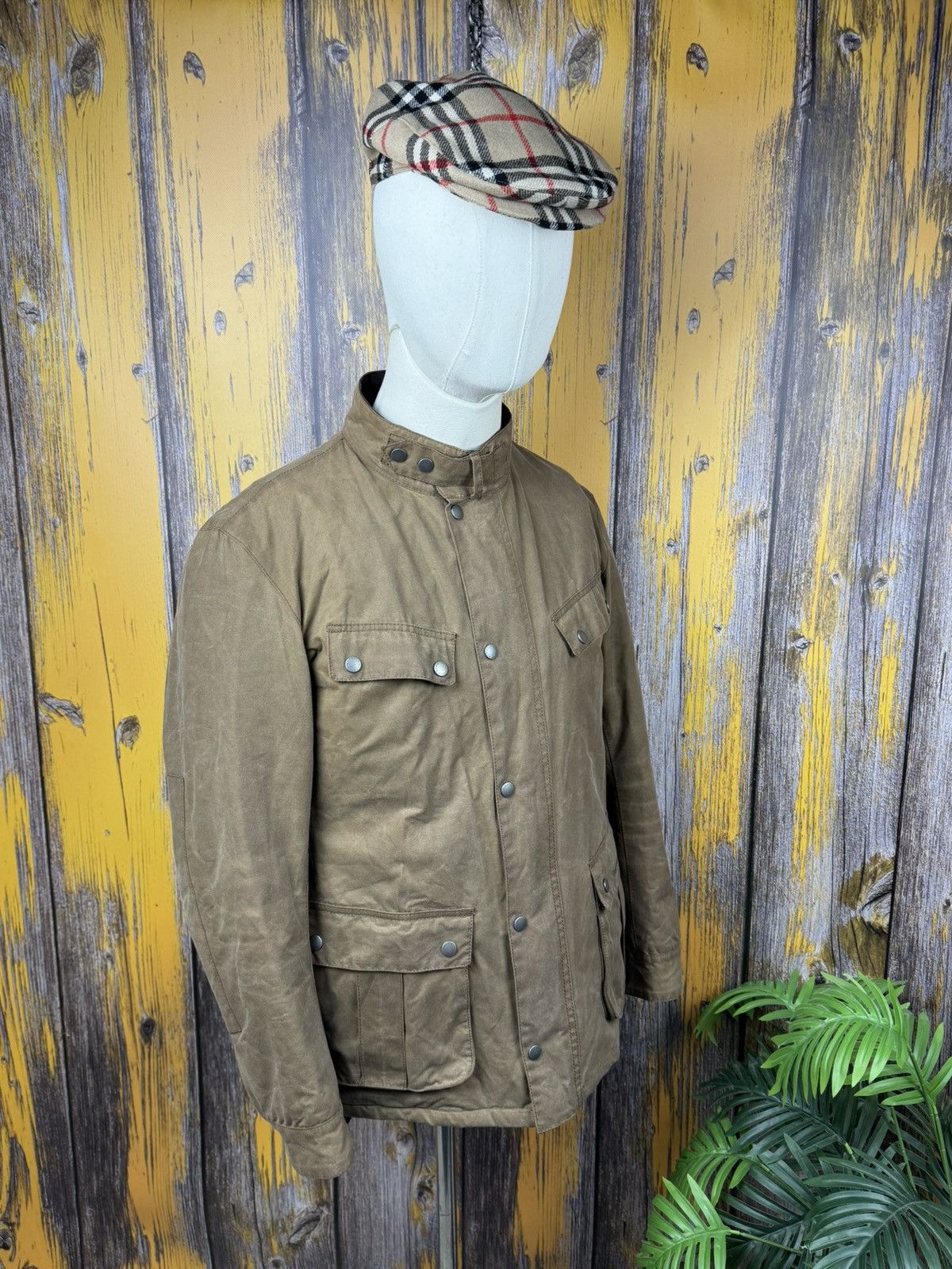 Barbour Barbour Vintage Wax Duke Jacket Bomber Moto Size L Size US L / EU 52-54 / 3 - 3 Thumbnail