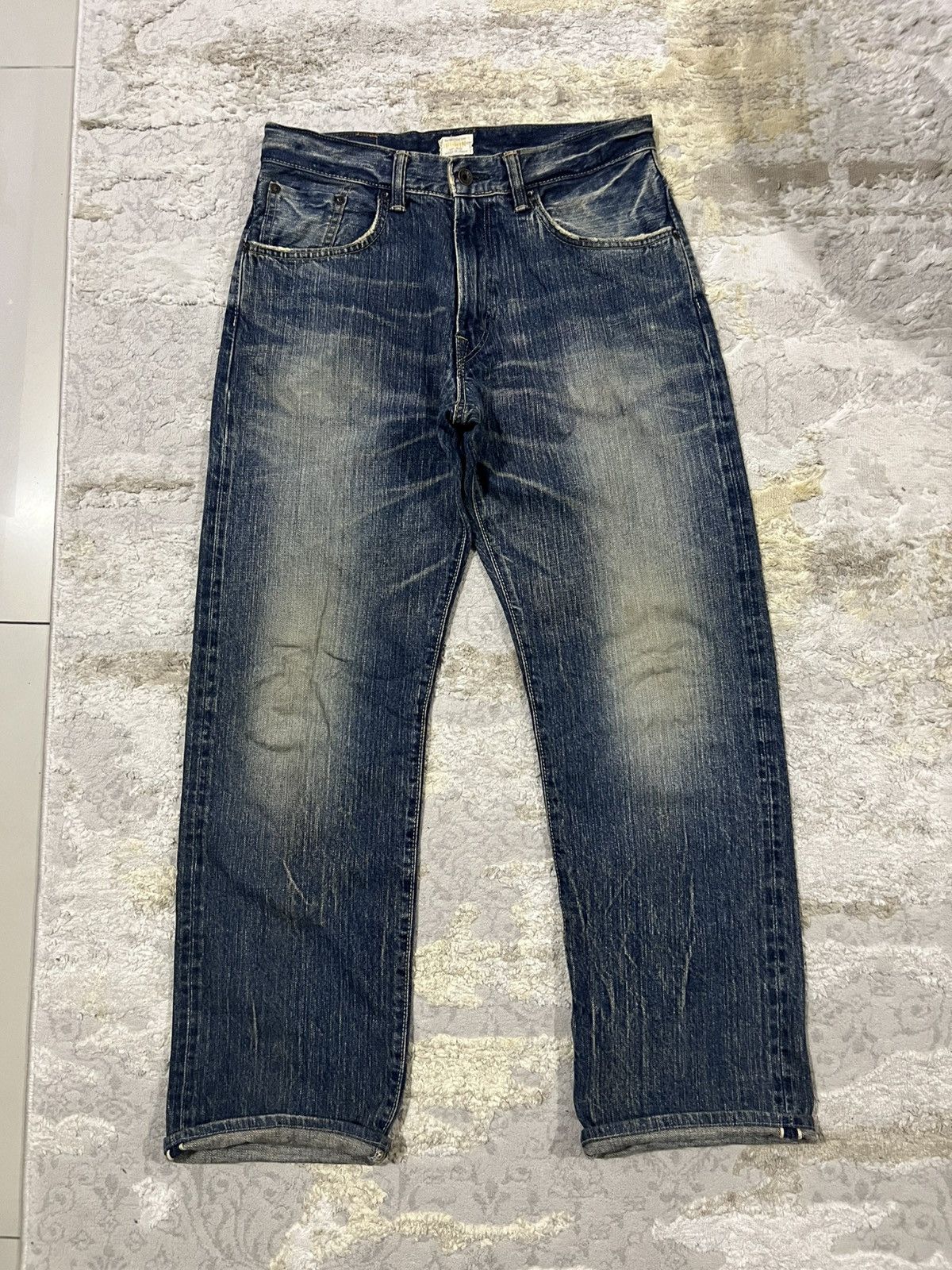 Edwin Vintage Edwin 🇯🇵 Made Mud Wash Regular Fit Selvedge Denim Size US 32 / EU 48 - 1 Thumbnail