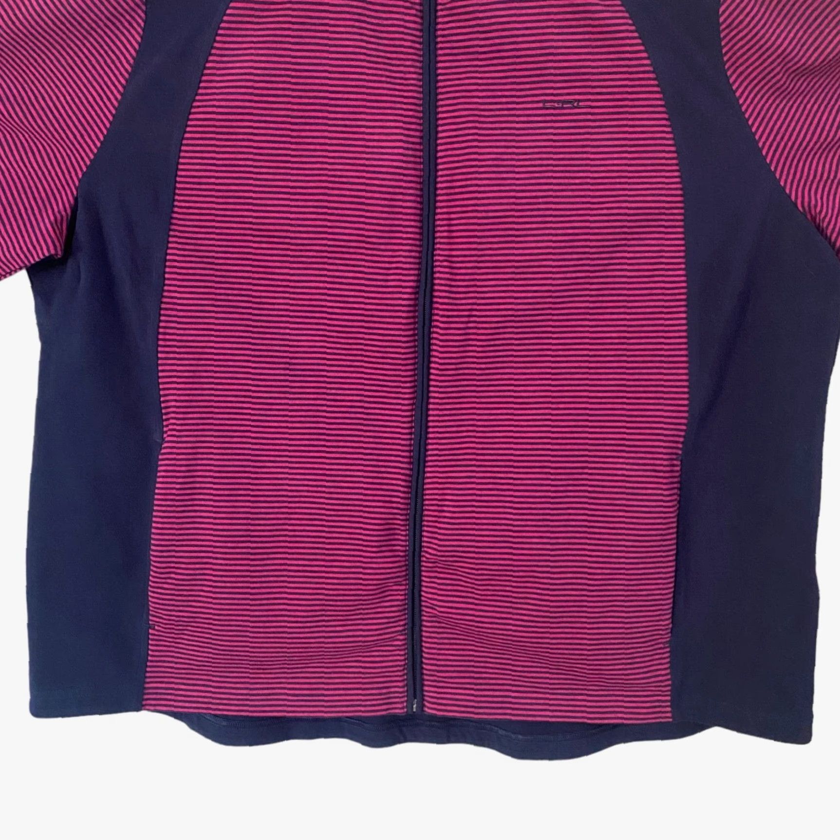 Ralph Lauren VINTAGE Lauren Ralph Lauren Jacket Womens Plus 3X Pink Stripe Full-Zip Cotton Blend Y2K Striped Size XXL / US 16-18 / IT 52-54 - 6 Thumbnail