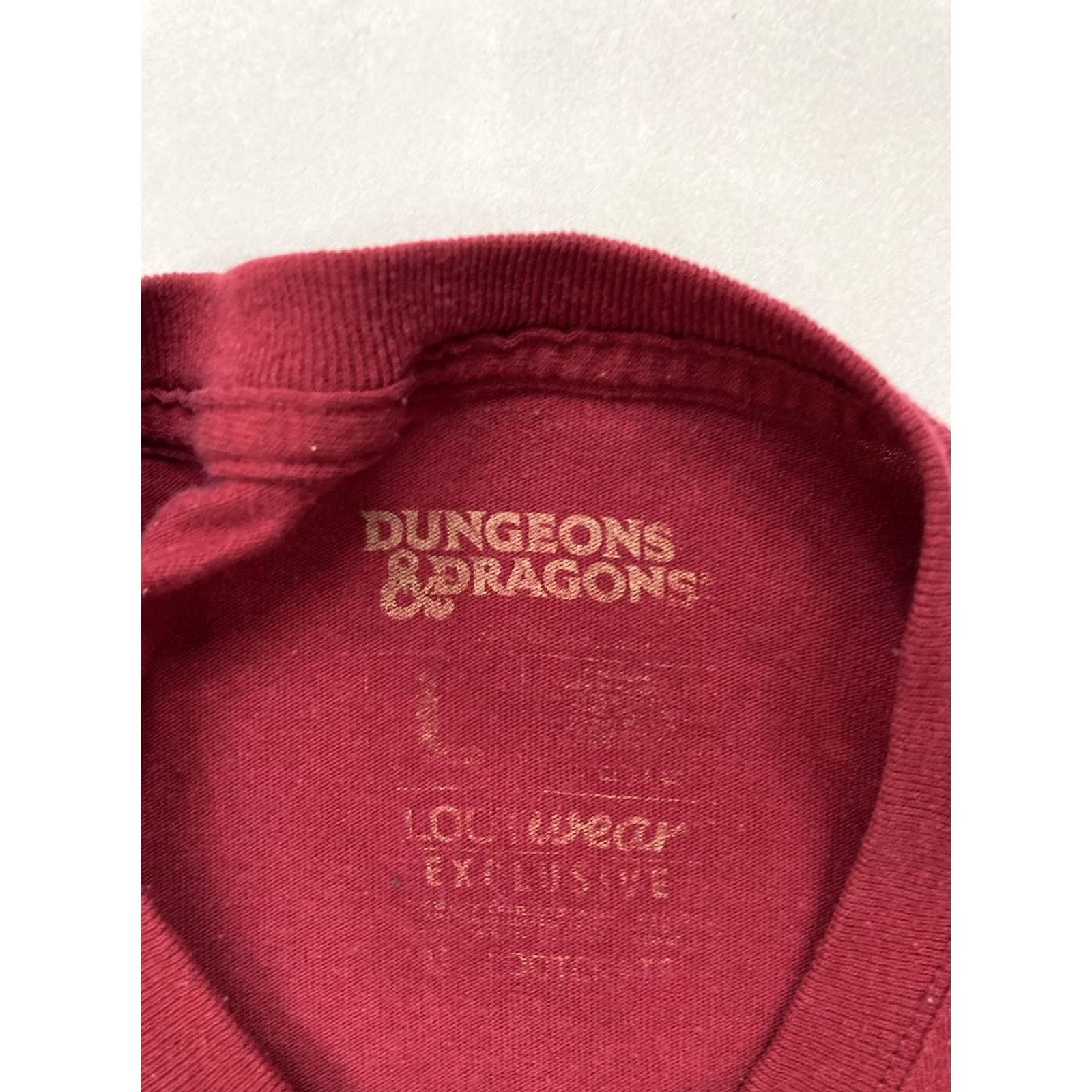Vintage VINTAGE Dungeons & Dragons Graphic T-shirt Men Large Red Short Sleeve Size US L / EU 52-54 / 3 - 4 Thumbnail