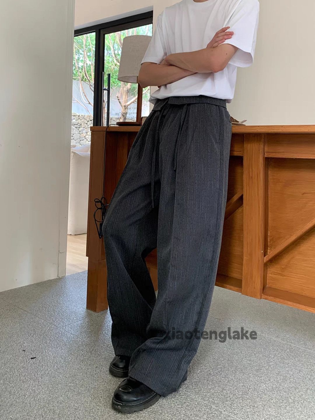 Designer × Japanese Brand × Vintage utility retro loose baggy pleased dance yuppie pants Size US 28 / EU 44 - 3 Thumbnail