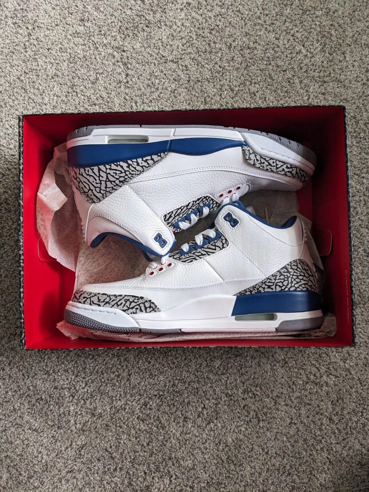 Jordan Brand 2011 Nike Air Jordan 3 III Retro OG True Blue 136064 104 Size US 10.5 / EU 43-44 - 2 Thumbnail