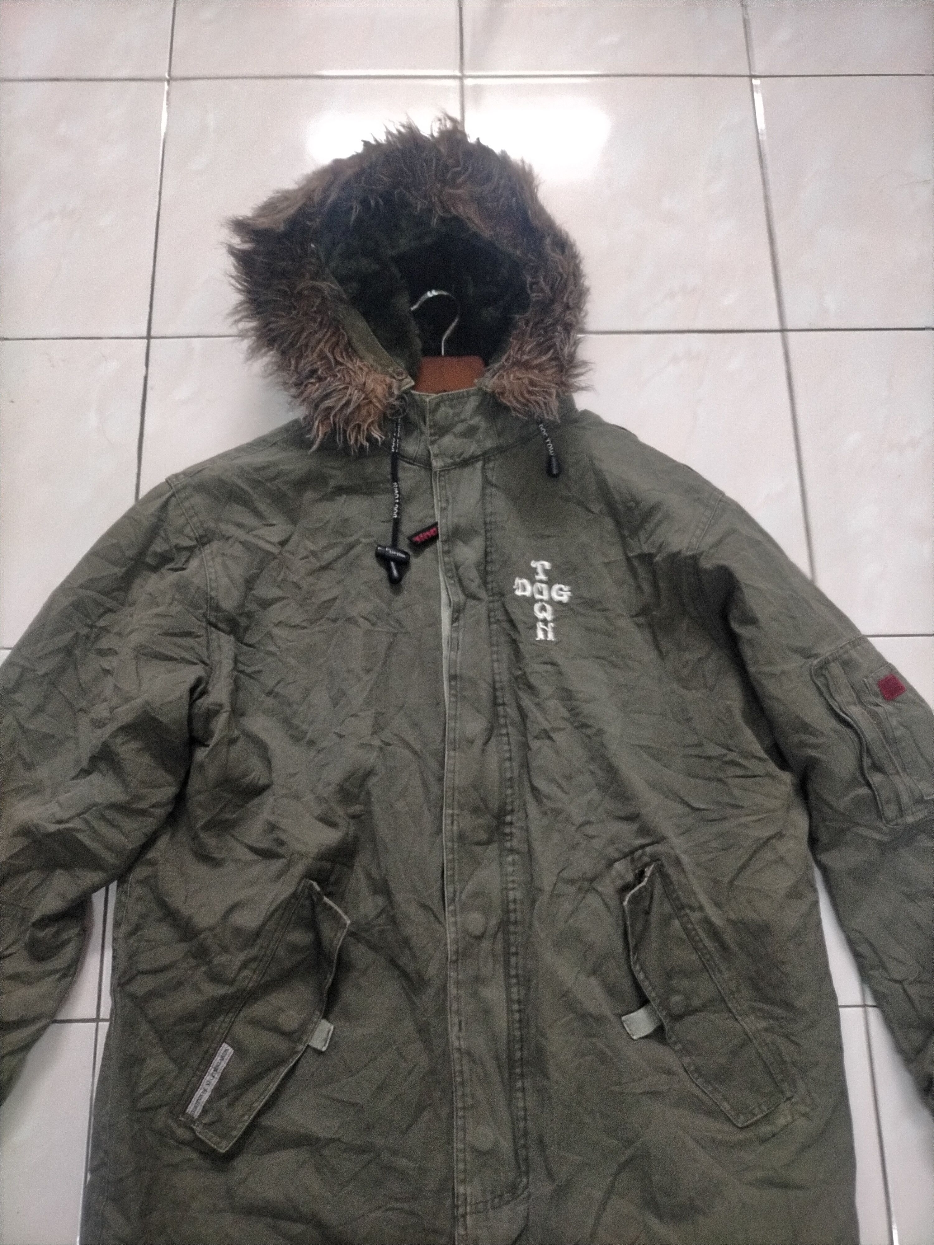 Dogtown × Ecko Unltd. × JNCO Vintage Rare Dogtown Military Parka Fur Jacket Size US L / EU 52-54 / 3 - 5 Thumbnail
