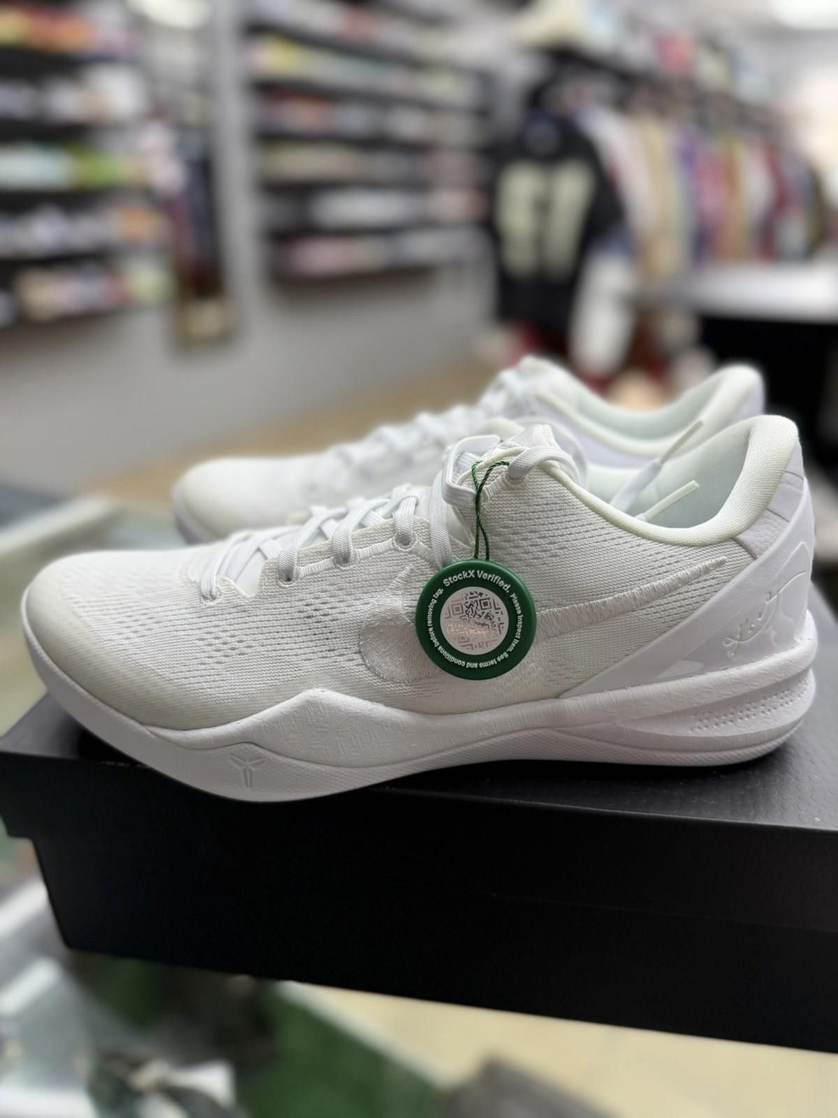 Nike Size 10 Nike Kobe 8 Protro Low Halo Triple White FJ9364-100 Size US 10 / EU 43 - 8 Thumbnail