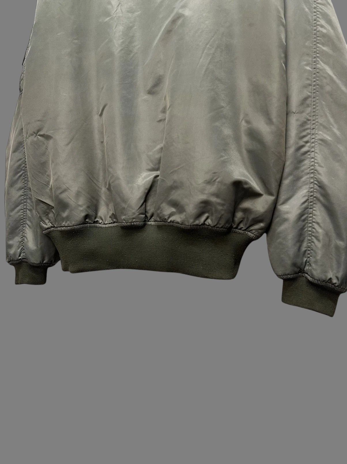 Le Grande Bleu (L.G.B.) MA1 CROPPED Military Green JACKET Oversized Bomber Vintage Size US XXL / EU 58 / 5 - 13 Thumbnail