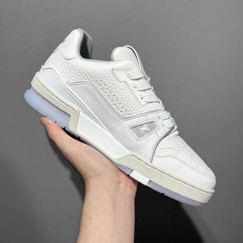 Louis Vuitton Louis Vuitton Trainer Low-Top Sneakers in White -2508 Size US 7.5 / EU 40-41 - 3 Thumbnail