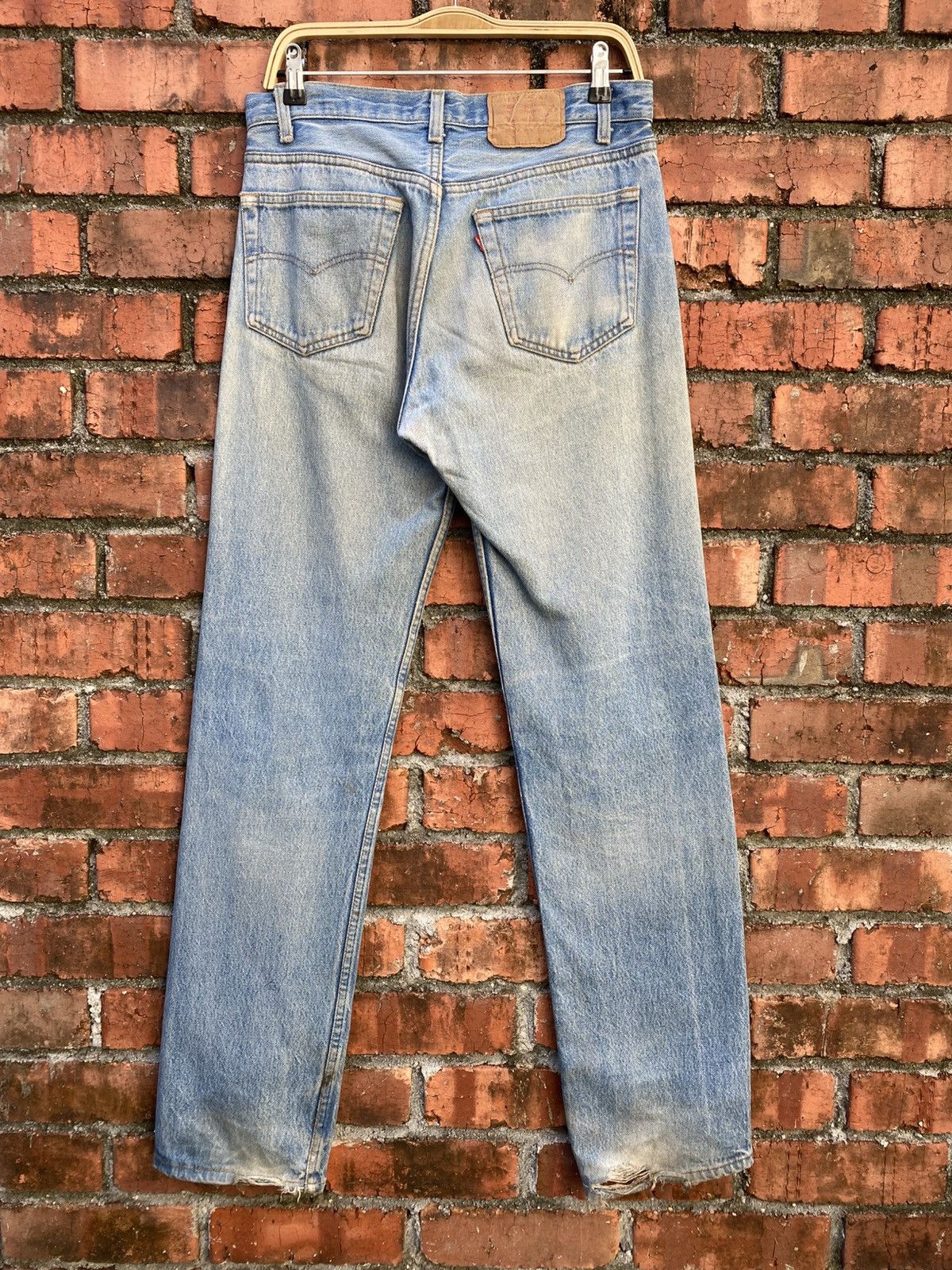 Levi's Vintage Clothing W32x34 Vintage levi's 501 80s made in USA distressed denime Size US 32 / EU 48 - 2 Thumbnail