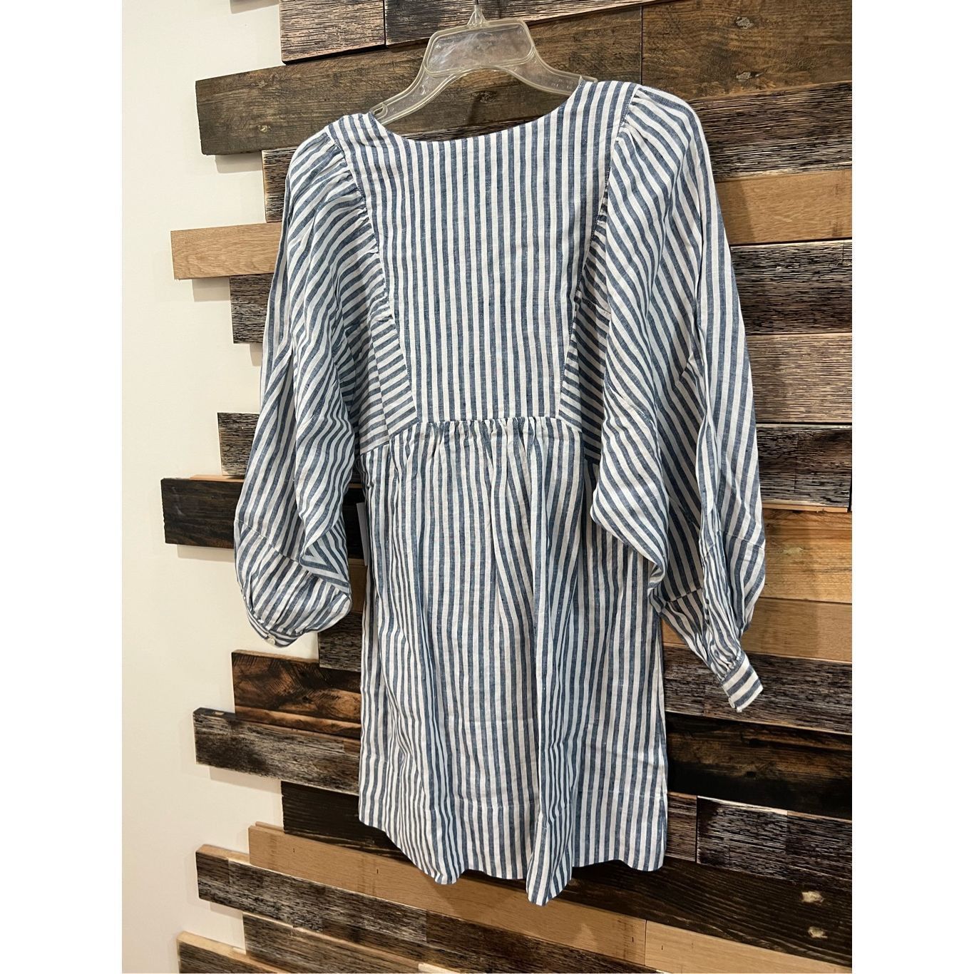 Joie Joie NWT Anjelica Striped Linen Smock Dress sz XS Size XS / US 0-2 / IT 36-38 - 3 Thumbnail