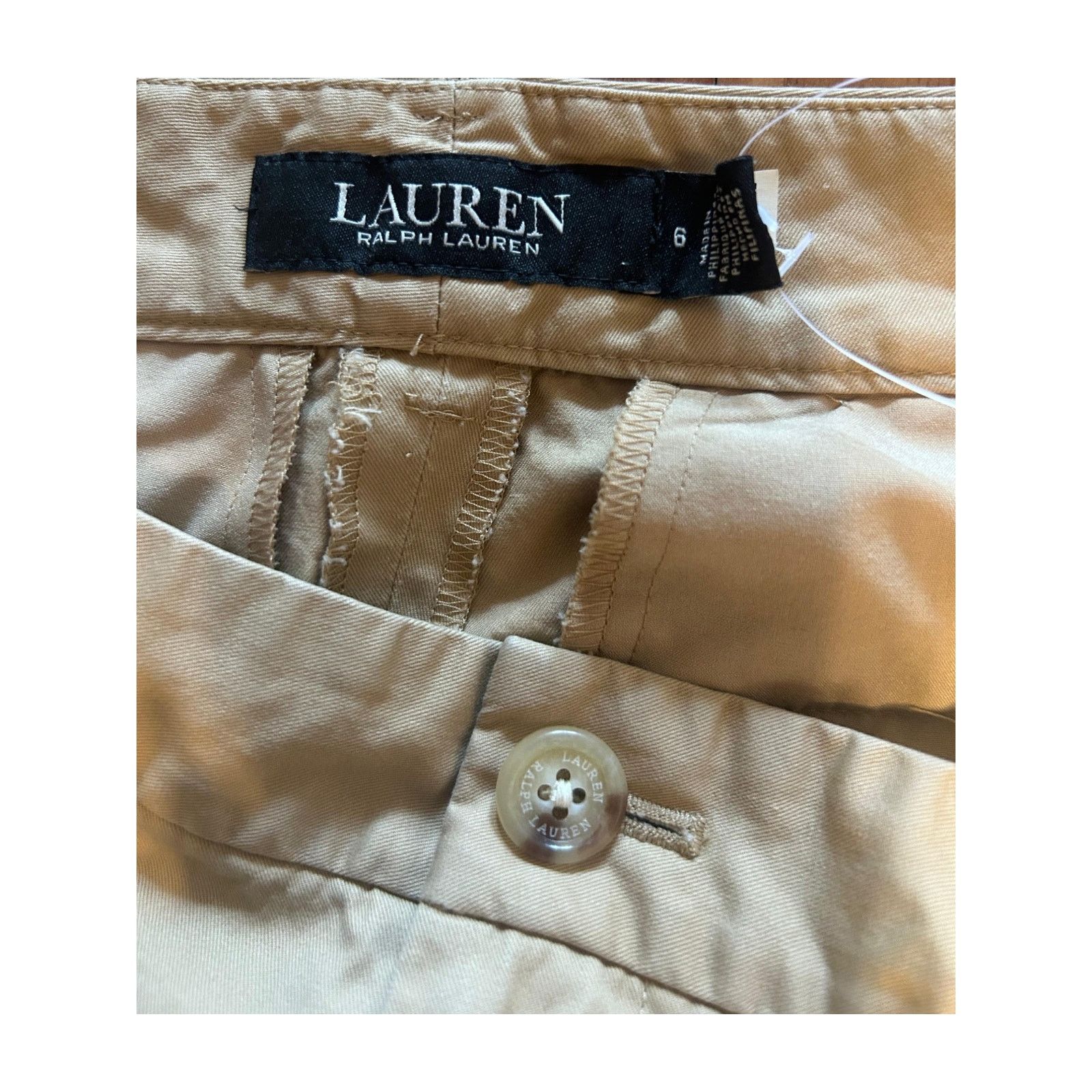 Ralph Lauren Ralph Lauren Cropped Wide Legged Khaki Pants- Women's Size 6 Size 28" / US 6 / IT 42 - 7 Thumbnail