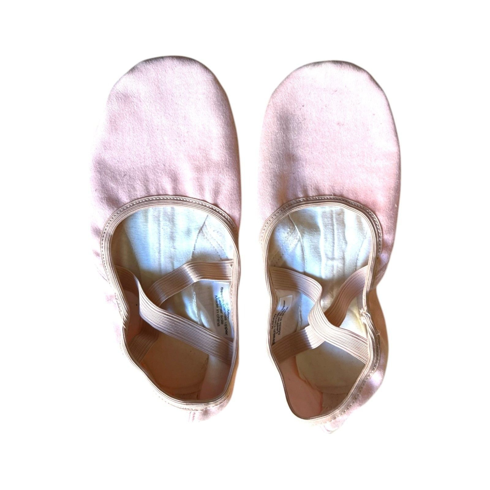 Other Pink Stretch Canvas Ballet Shoes 9.5MW With Leather Sole For Size US 9.5 / IT 39.5 - 1 Thumbnail