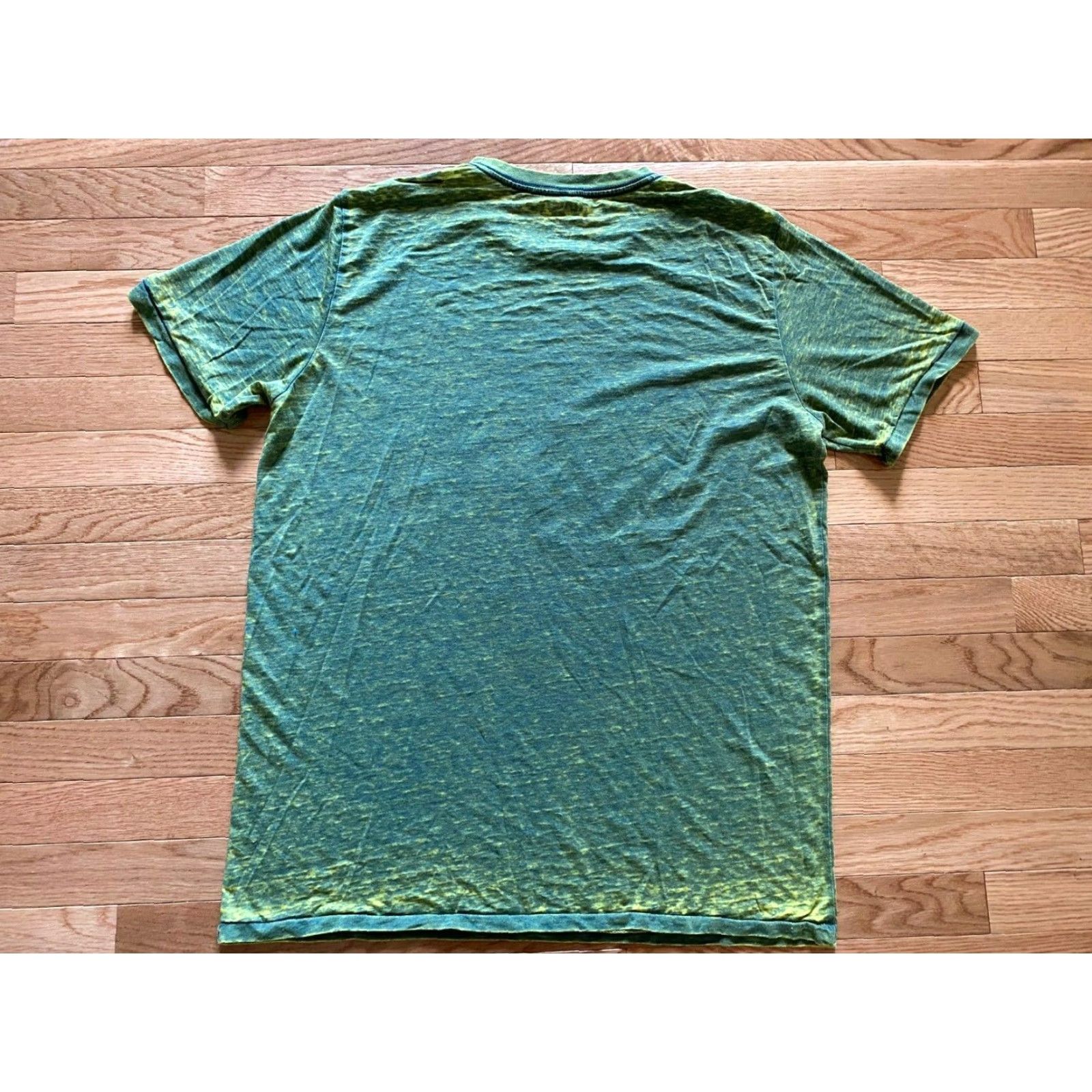NASA VINTAGE Distressed Tie Dye NASA Graphic T-Shirt Tee Yellow Neon Mens XL Cotton Size XL / US 12-14 / IT 48-50 - 2 Thumbnail