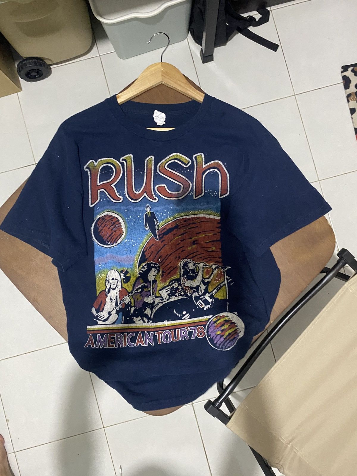 Band Tees × Japanese Brand × Vintage Vtg y2k Rush American Tour 78 Size US L / EU 52-54 / 3 - 1 Thumbnail