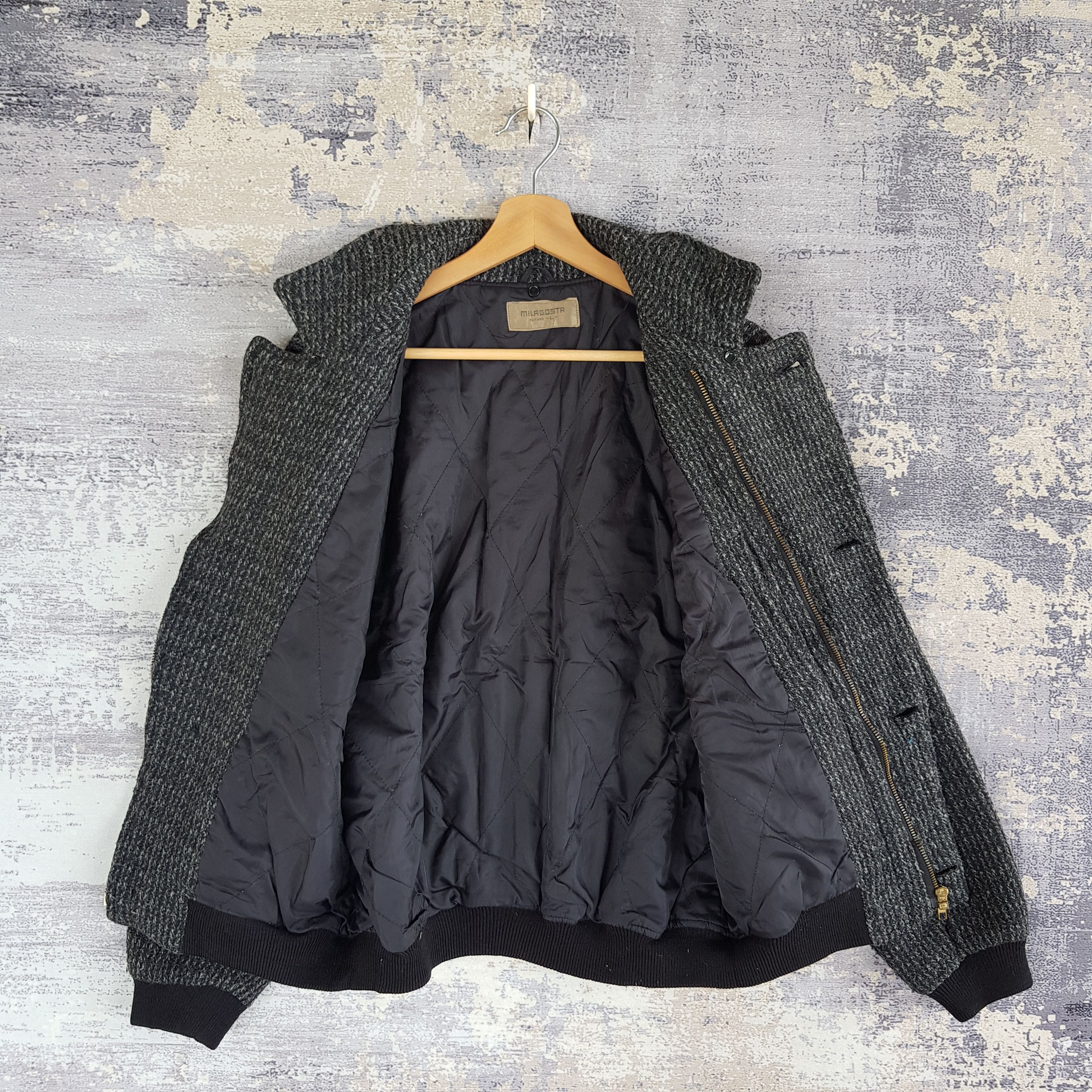 Japanese Brand × Vintage Vintage Japanese Milasosta Varsity Jacket Wool Jacket Size US M / EU 48-50 / 2 - 7 Thumbnail