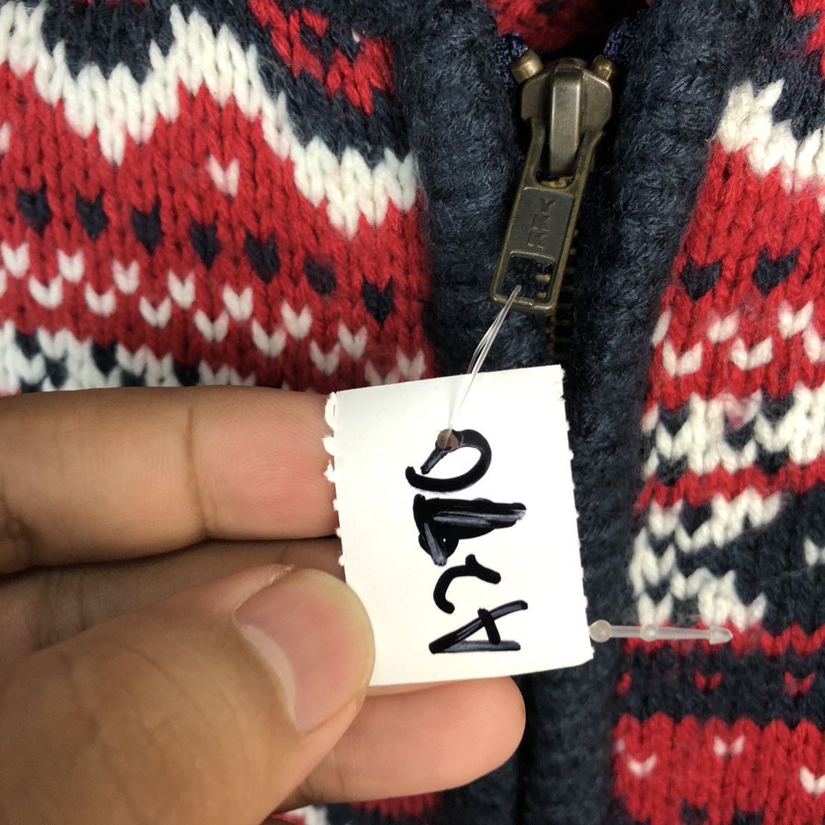 Homespun Knitwear × Japanese Brand Putietal art Dark Blue Hoodie knitwear #A270 Size L / US 10 / IT 46 - 10 Thumbnail