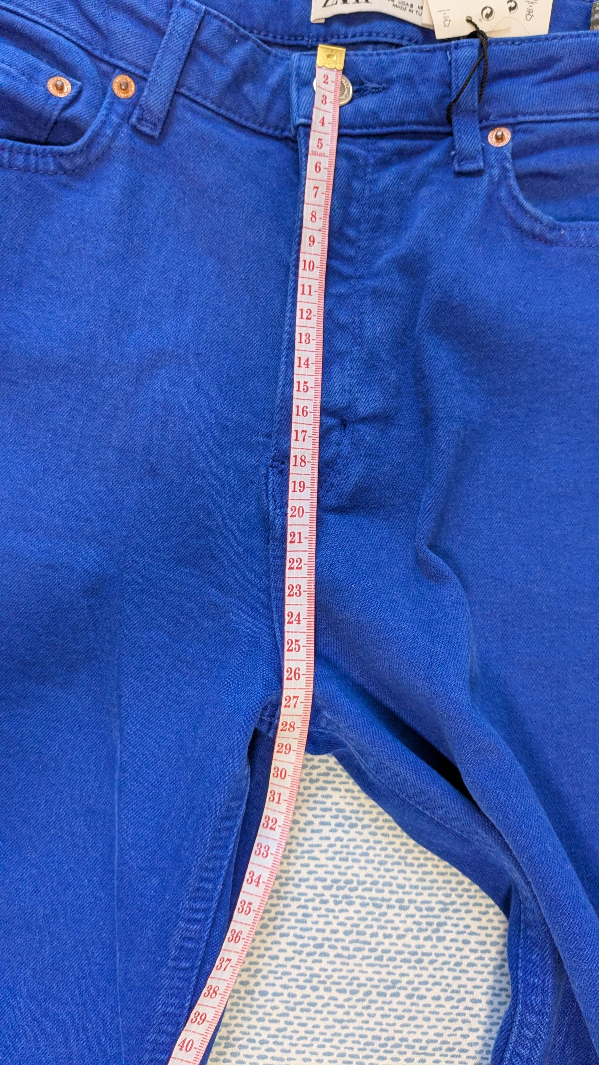 Zara Zara High Rise Skinny Flare Boot Cut jeans in Juno Blue Size 26" / US 2 / IT 38 - 11 Thumbnail