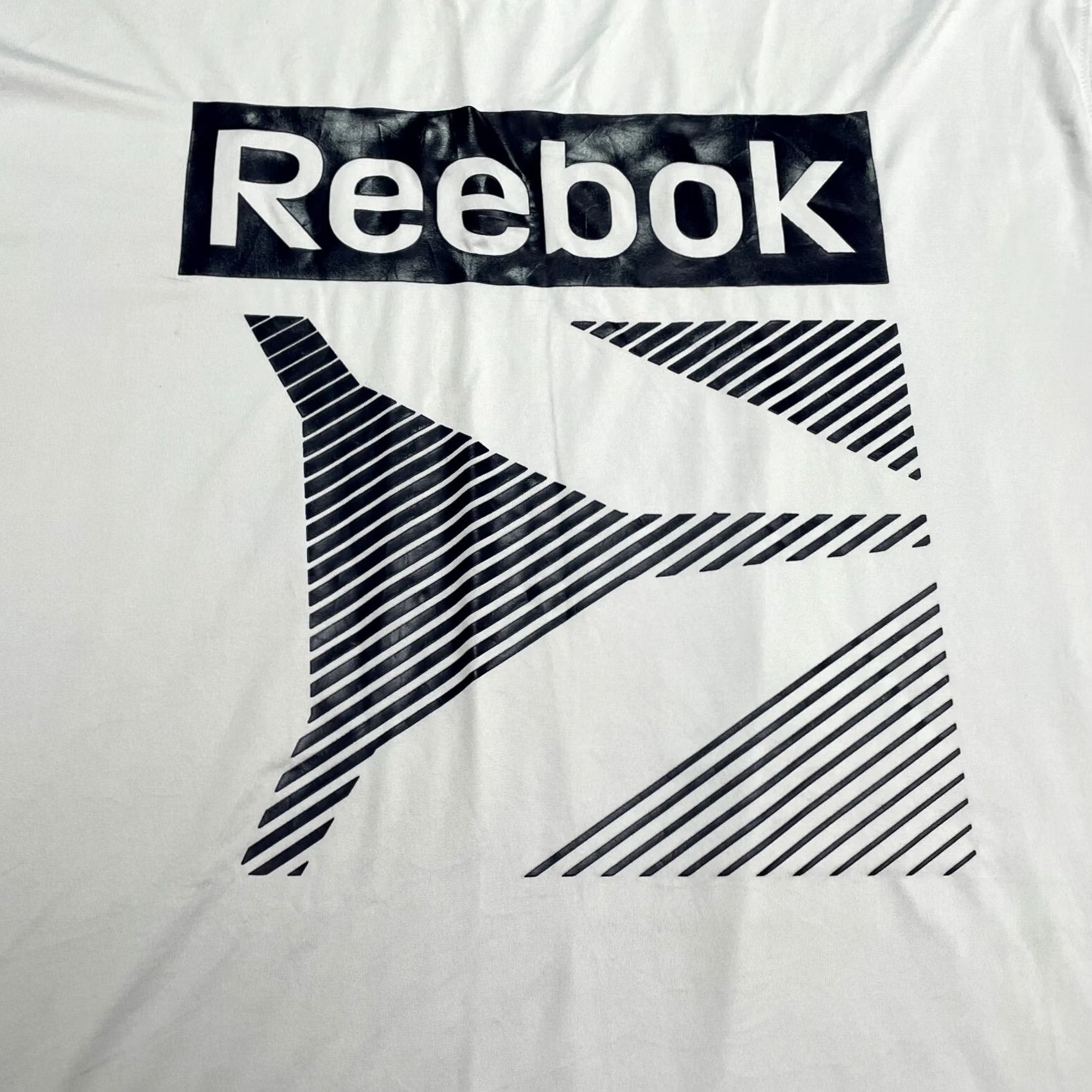 Reebok Reebok Mens XL White Graphic Active T-Shirt Short Sleeve Athletic Tee Crew Neck Size US XL / EU 56 / 4 - 4 Thumbnail