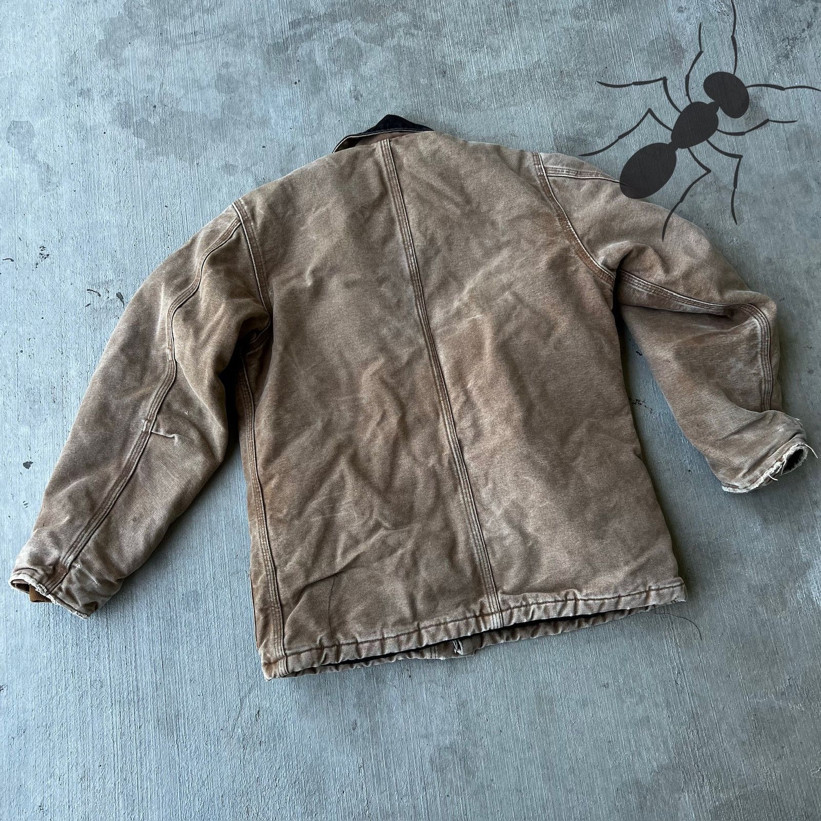 Carhartt × Vintage Carhartt YOUTH brown arctic work wear jacket Size US XS / EU 42 / 0 - 5 Thumbnail