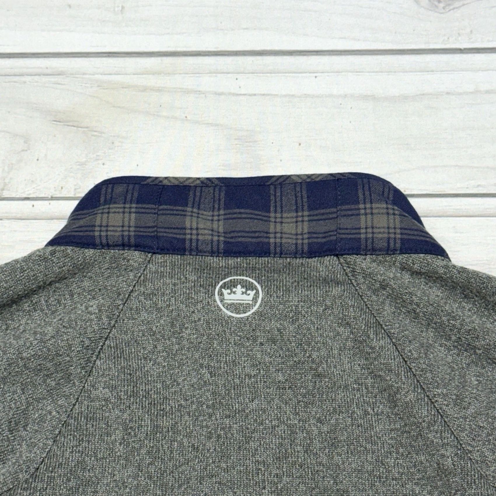 Peter Millar Peter Millar Jacket XL Blue Gray Crown Sport Fuse Elite Flannel Performance Jacket Size US XL / EU 56 / 4 - 6 Thumbnail