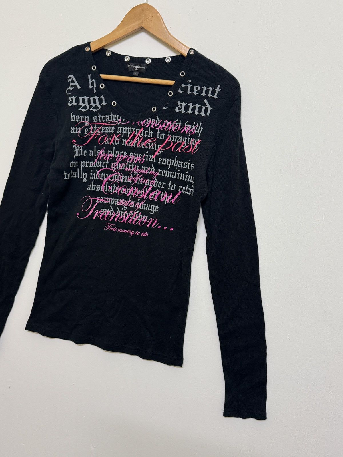 In The Attic In The Attic Poem long Sleeve Gothic style Tee Size US XS / EU 42 / 0 - 5 Thumbnail