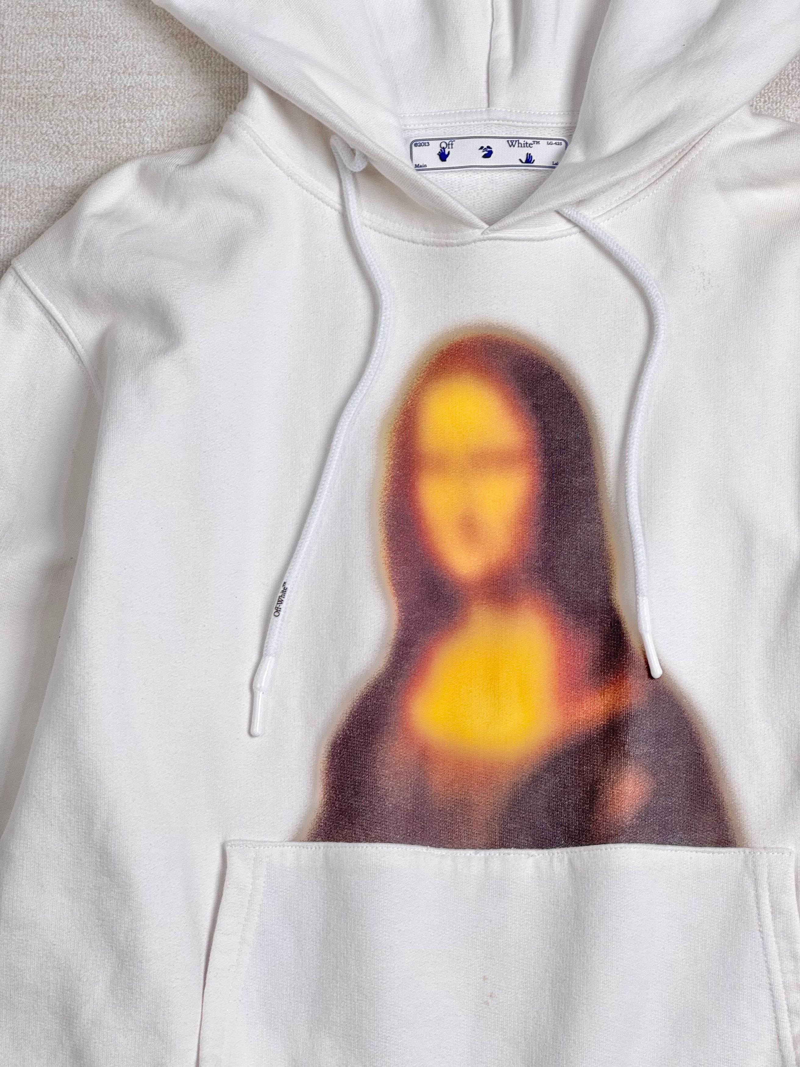 Off-White New with Tag* Blurred Monalisa Hoodie OFF-WHITE Slim Fit Size US L / EU 52-54 / 3 - 3 Thumbnail