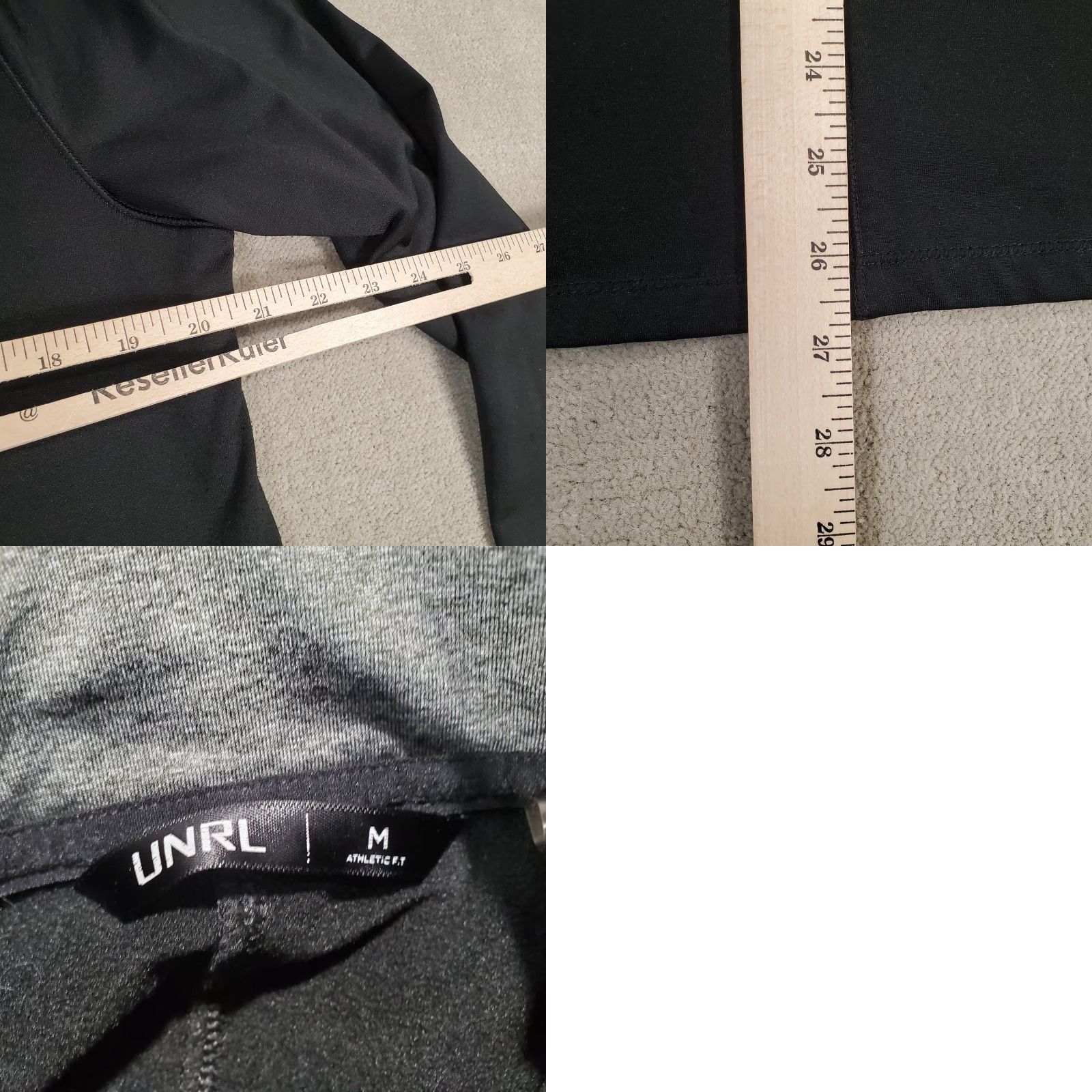 Vintage UNRL 1/4 Zip Pullover Mens M Black Shirt Jacket Performance Stretch Golf Logo Size US M / EU 48-50 / 2 - 8 Thumbnail