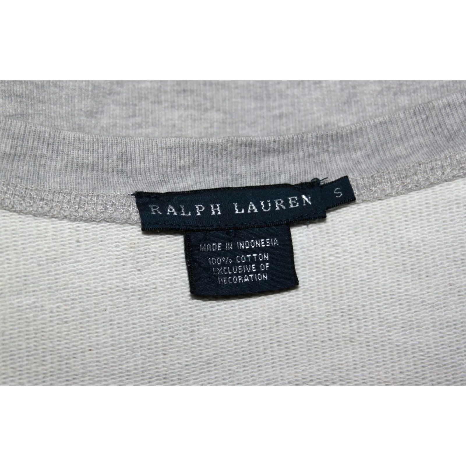 Ralph Lauren Ralph Lauren womens grey sweatshirt jumper Size S 100% cotton Size S / US 4 / IT 40 - 6 Thumbnail
