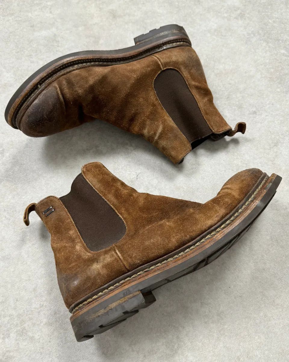 The Last Conspiracy The Last Conspiracy Brown Suede Chelsea Leather Boots Size US 10 / EU 43 - 2 Thumbnail