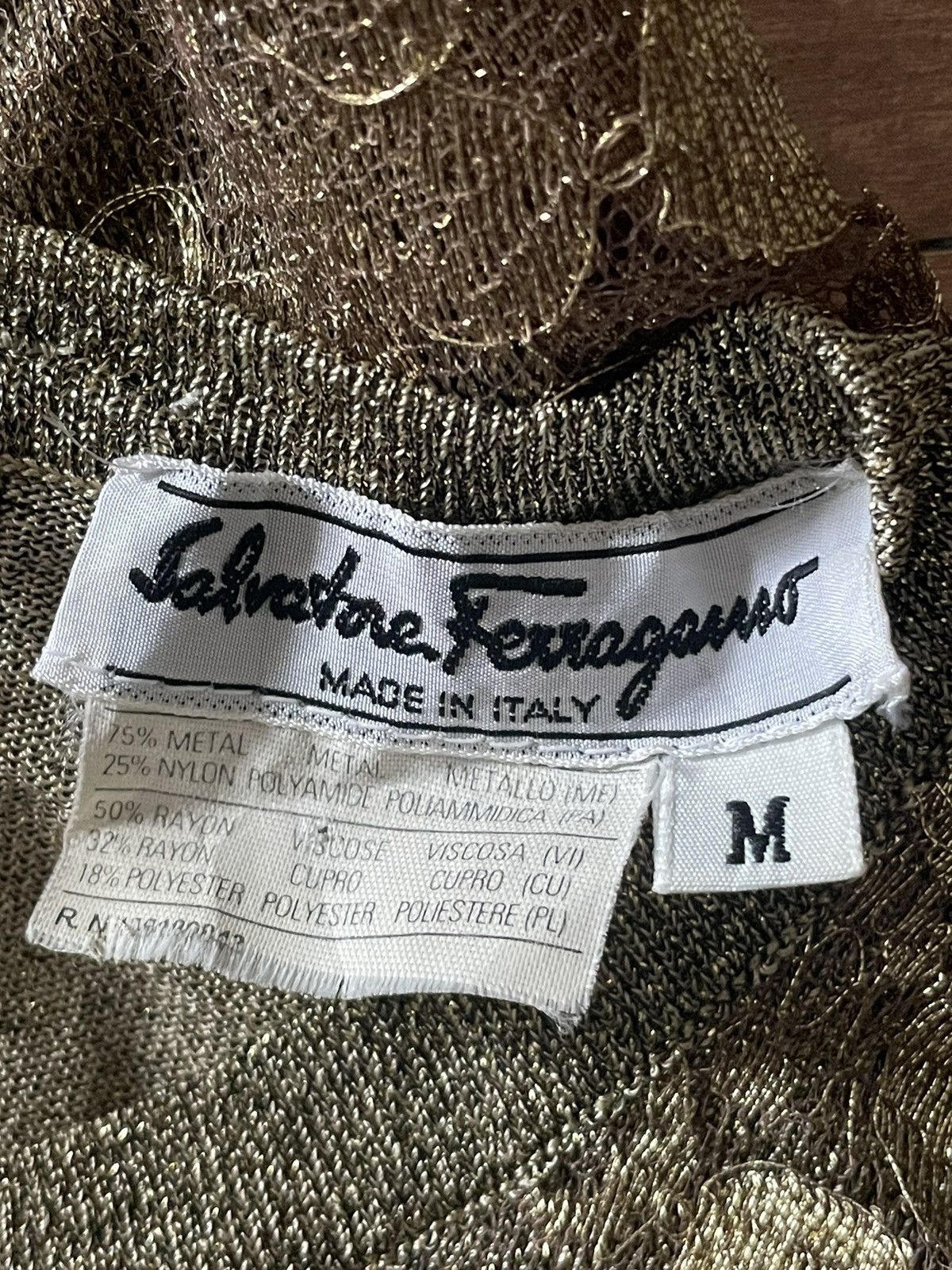 Salvatore Ferragamo Salvatore Ferragamo Metal Knitted Size M / US 6-8 / IT 42-44 - 3 Thumbnail