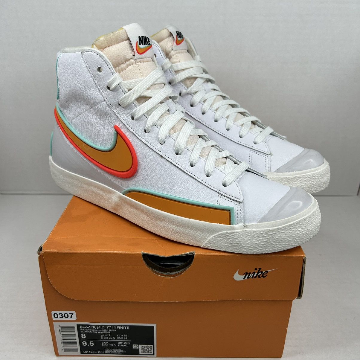 womens blazer mid 77 infinite kumquat